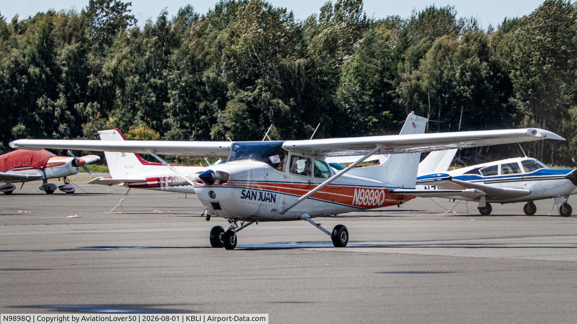 Aircraft N9898Q, 1975 Cessna 172M, c/n 17265842, San Juan Airlines 172M, at KBLI, photo by AviationLover50