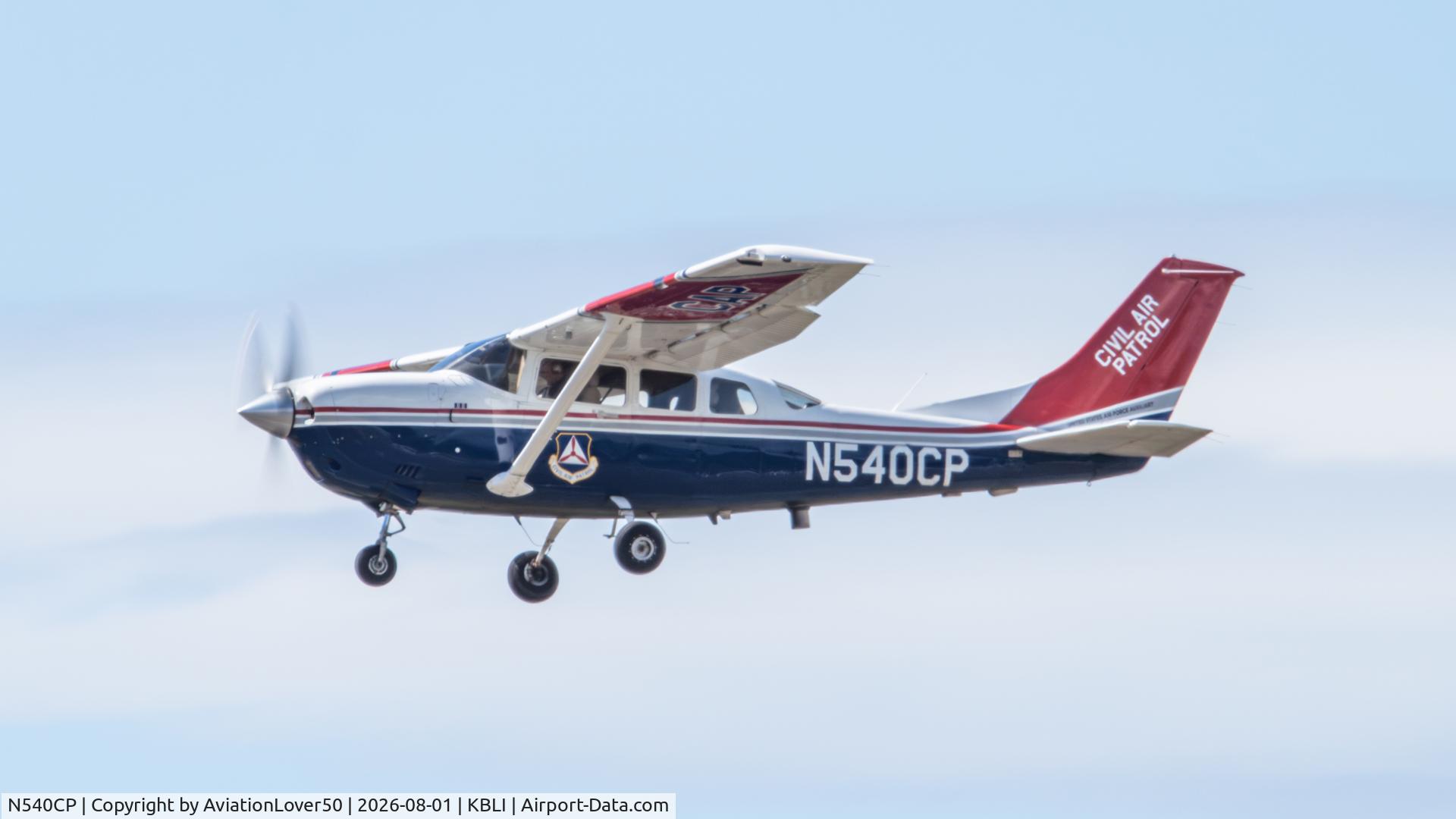 Aircraft N540CP, 2014 Cessna T206H Turbo Stationair, c/n T20609139, CAP Turbo Stationair TC, at KBLI, photo by AviationLover50