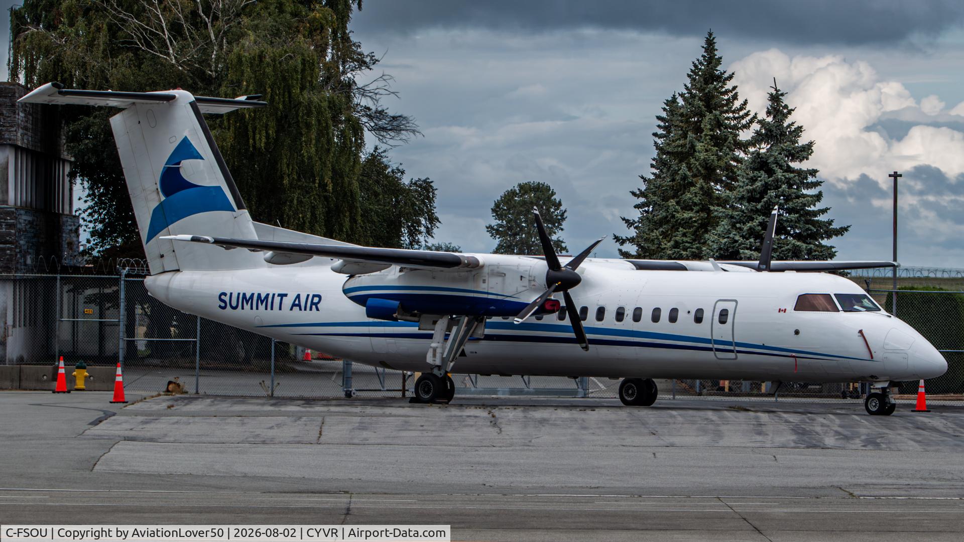 Aircraft C-FSOU, 1992 De Havilland Canada DHC-8-311 Dash 8, c/n 342, Summit Air Q300, at CYVR, photo by AviationLover50