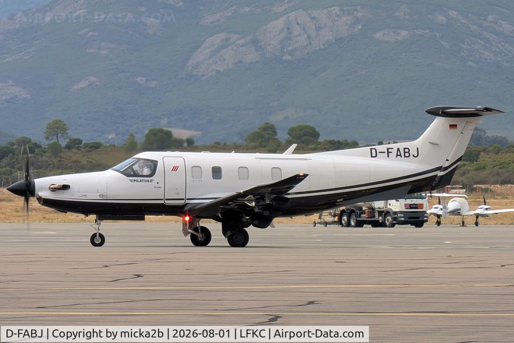 Aircraft D-FABJ, 2022 Pilatus PC-12/47E NGX, c/n 2231, Taxiing, at LFKC, photo by micka2b