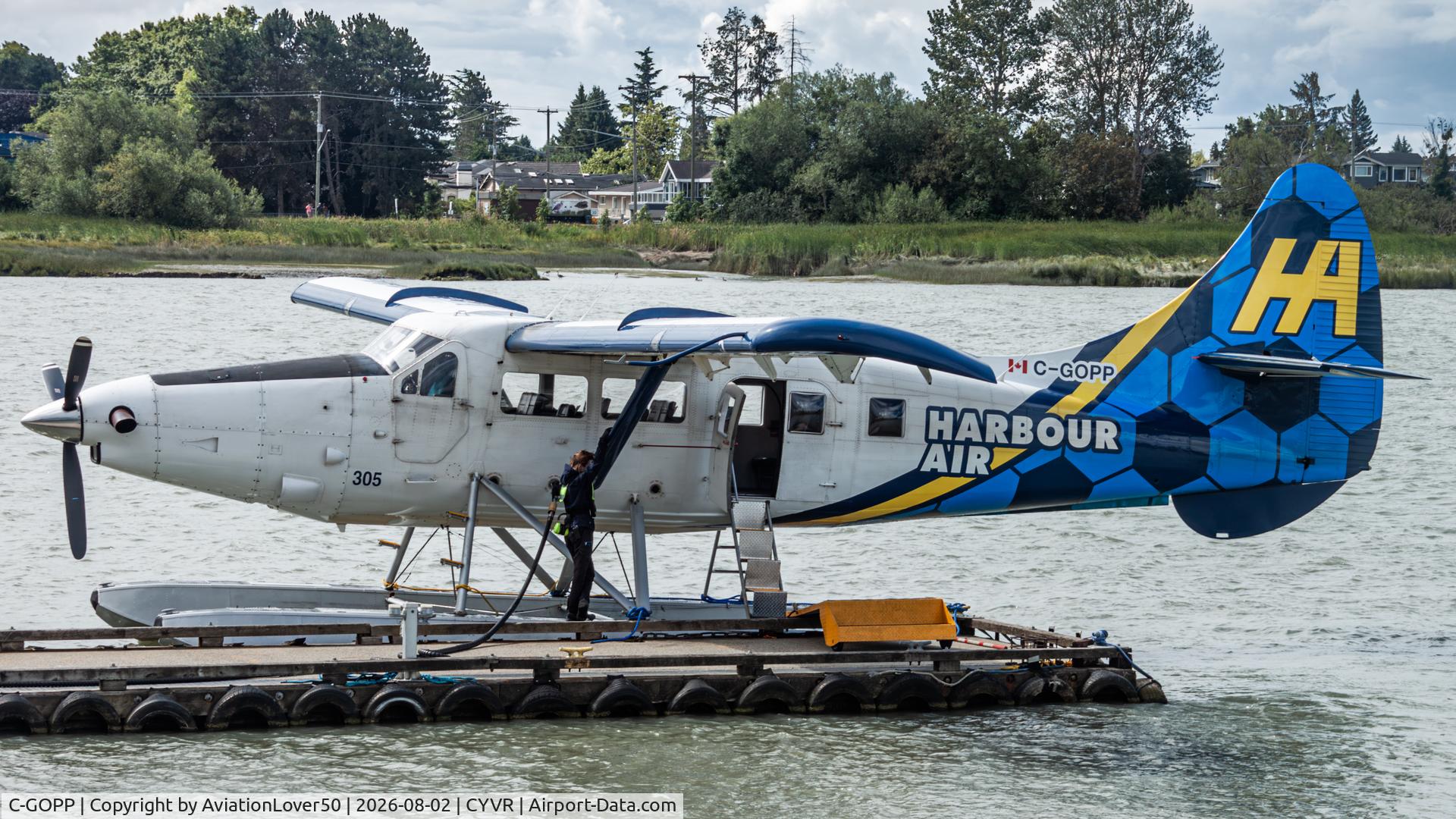 Aircraft C-GOPP, 1959 De Havilland Canada DHC-3 Turbo Otter, c/n 355, Harbour Air Turbo Otter, at CYVR, photo by AviationLover50