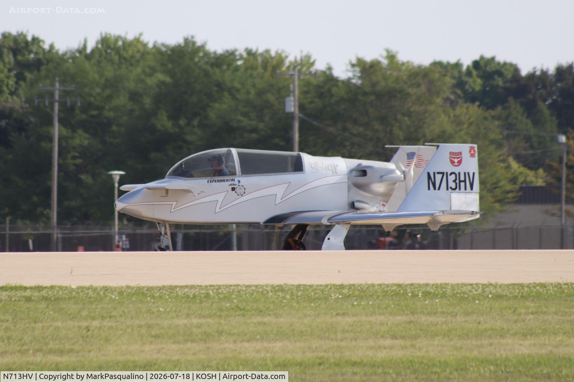Aircraft N713HV, 2020 Rutan Variviggen, c/n RAFE VV1, Rutan Variviggen, at KOSH, photo by MarkPasqualino