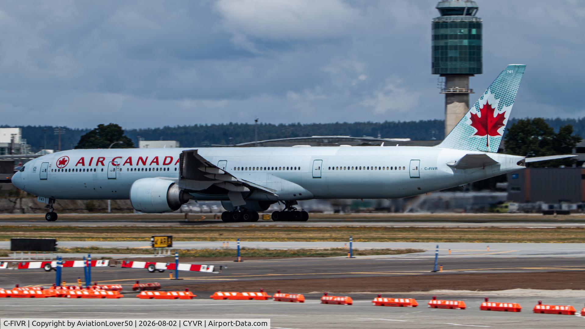 Aircraft C-FIVR, 2008 Boeing 777-333/ER, c/n 35241, Air Canada 773ER, at CYVR, photo by AviationLover50
