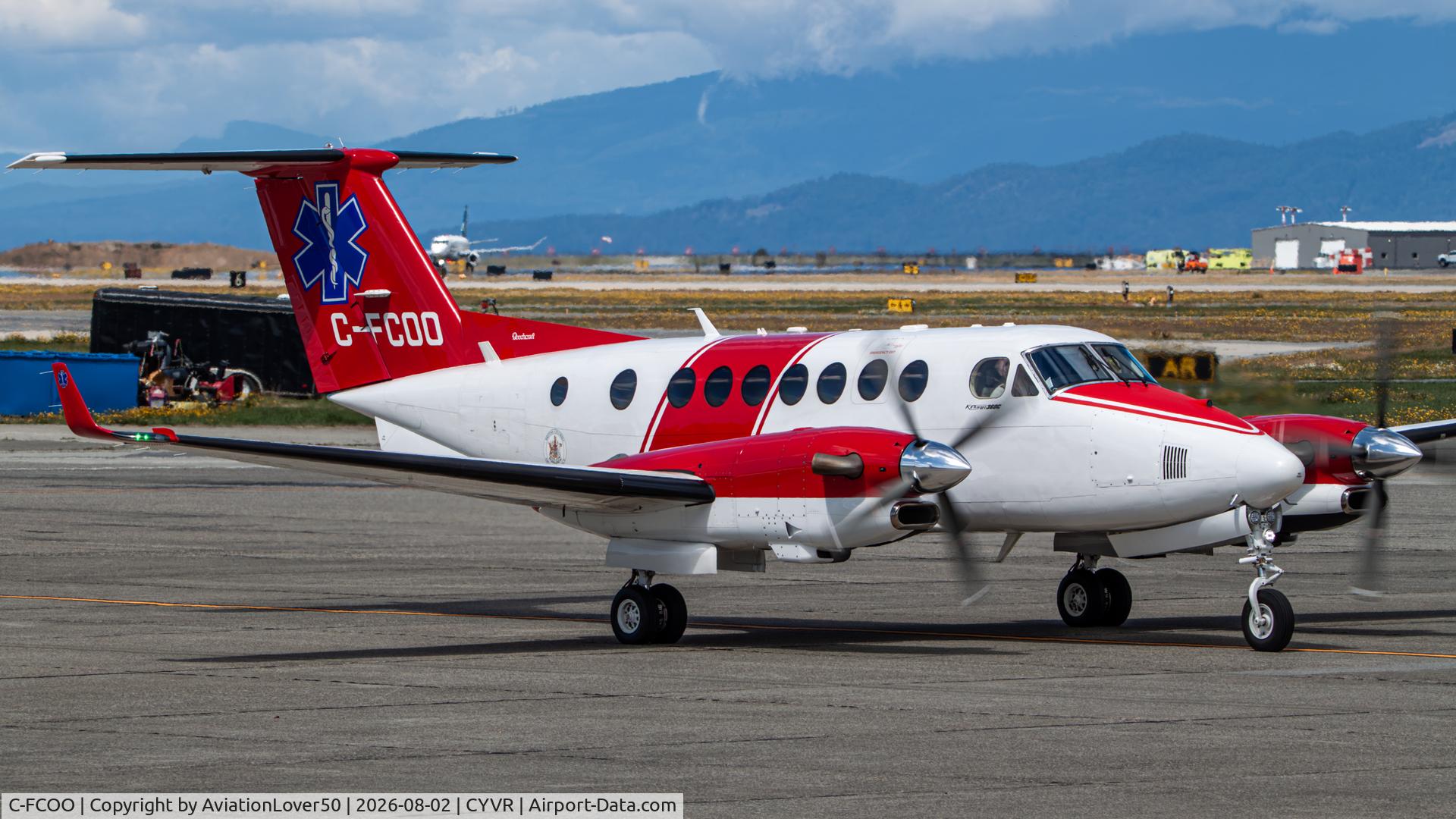 Aircraft C-FCOO, 2025 Textron (Beechcraft) King Air 360CER, c/n FM-122, Carson Air King Air 360CER, at CYVR, photo by AviationLover50