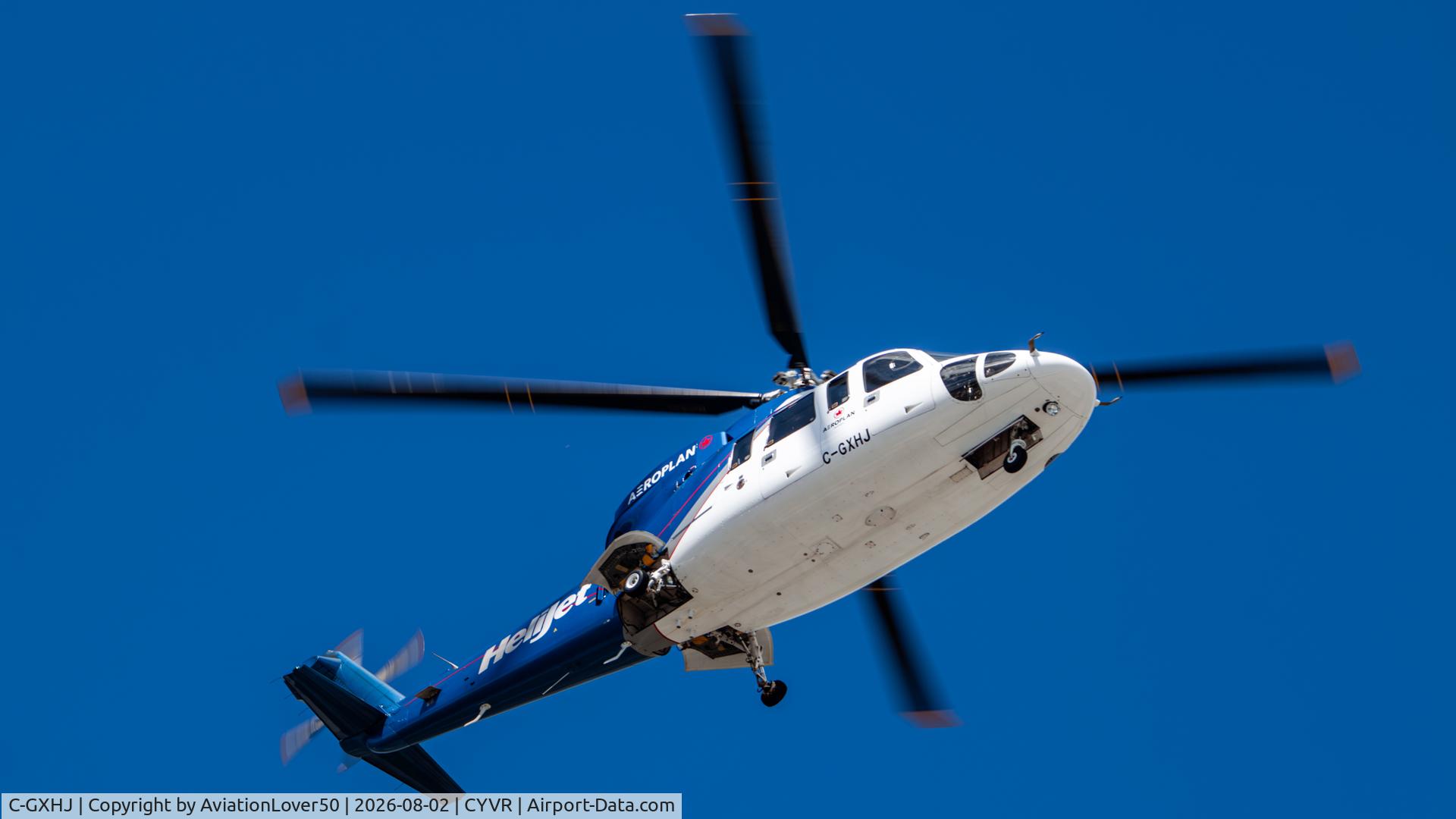 Aircraft C-GXHJ, 2009 Sikorsky S-76C, c/n 760774, Helijet International S-76, at CYVR, photo by AviationLover50