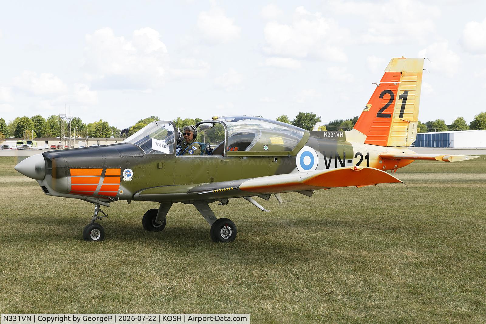 Aircraft N331VN, 1982 Valmet OY L70 Vinka, c/n 21, Airventure 2026., at KOSH, photo by GeorgeP