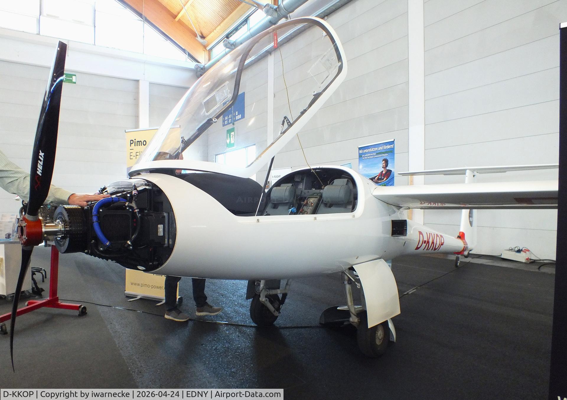 Aircraft D-KKOP, 2004 Stemme S-10VT, c/n 11-086, Stemme S-10VT converted to electric motor at the AERO 2026, Friedrichshafen, at EDNY, photo by iwarnecke