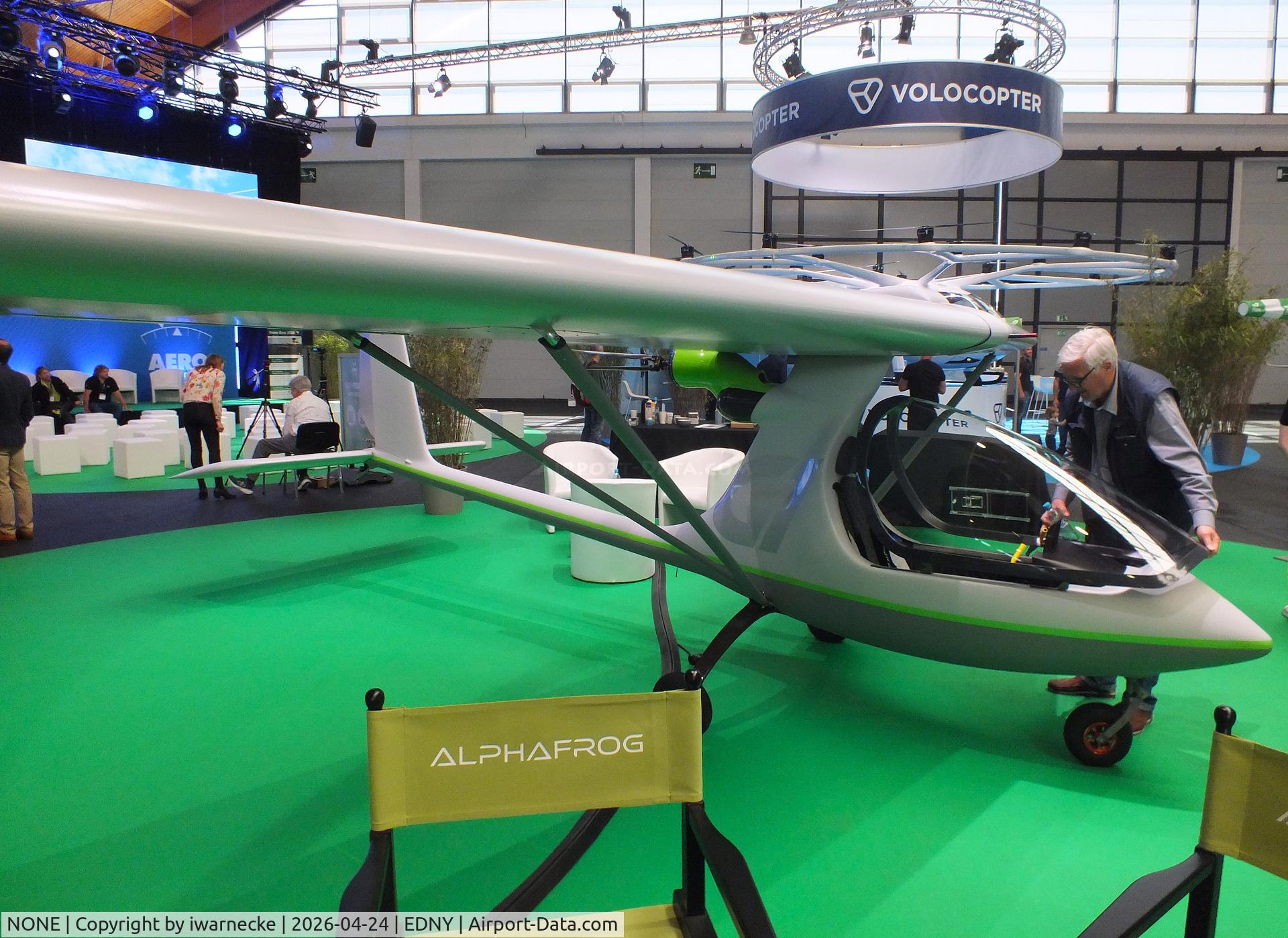 Aircraft NONE, 2026 Alphafrog eG1, c/n not found_Alphafrog eG1, Alphafrog eG1 with electric motor at the AERO 2026, Friedrichshafen, at EDNY, photo by iwarnecke