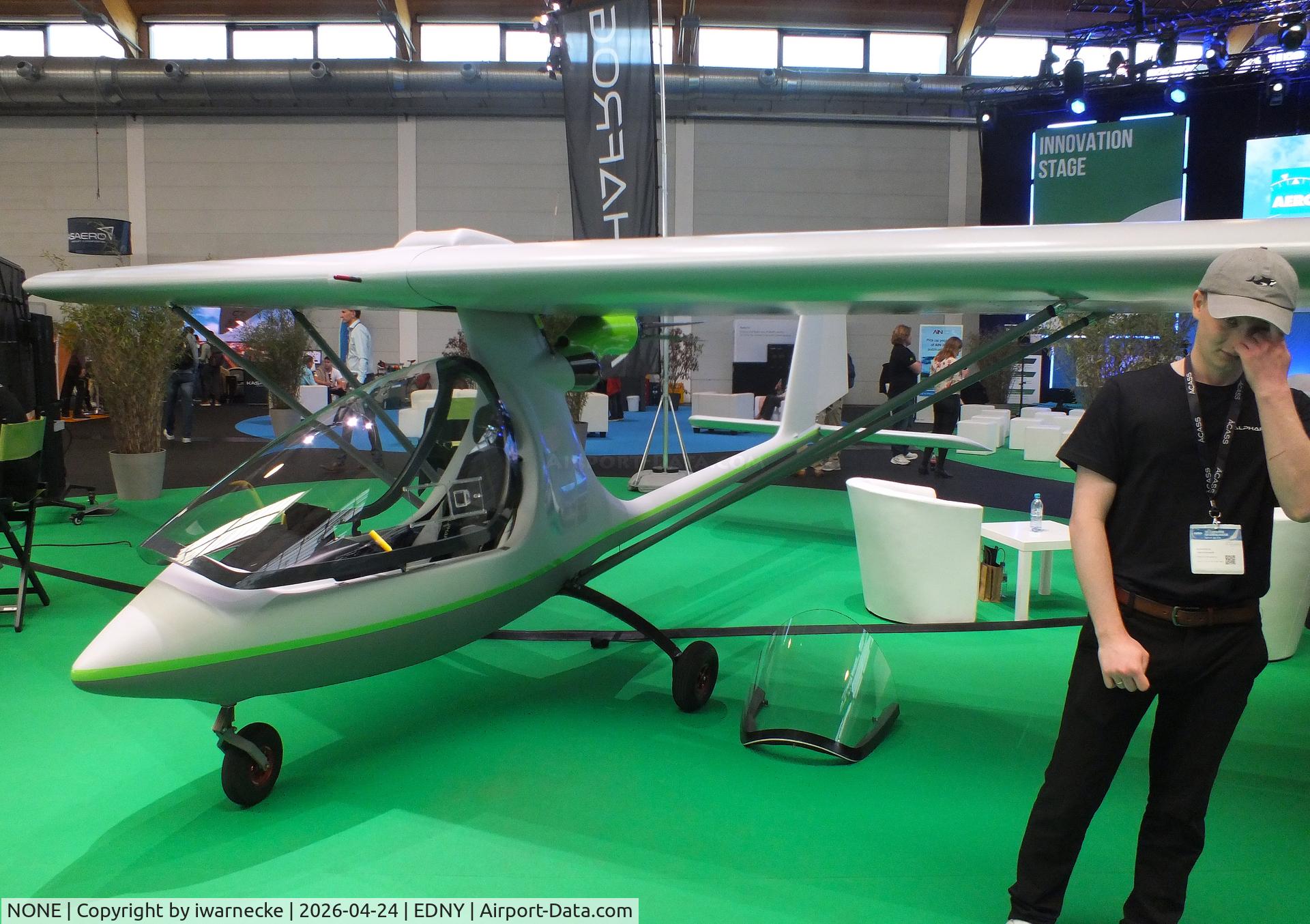 Aircraft NONE, 2026 Alphafrog eG1, c/n not found_Alphafrog eG1, Alphafrog eG1 with electric motor at the AERO 2026, Friedrichshafen, at EDNY, photo by iwarnecke