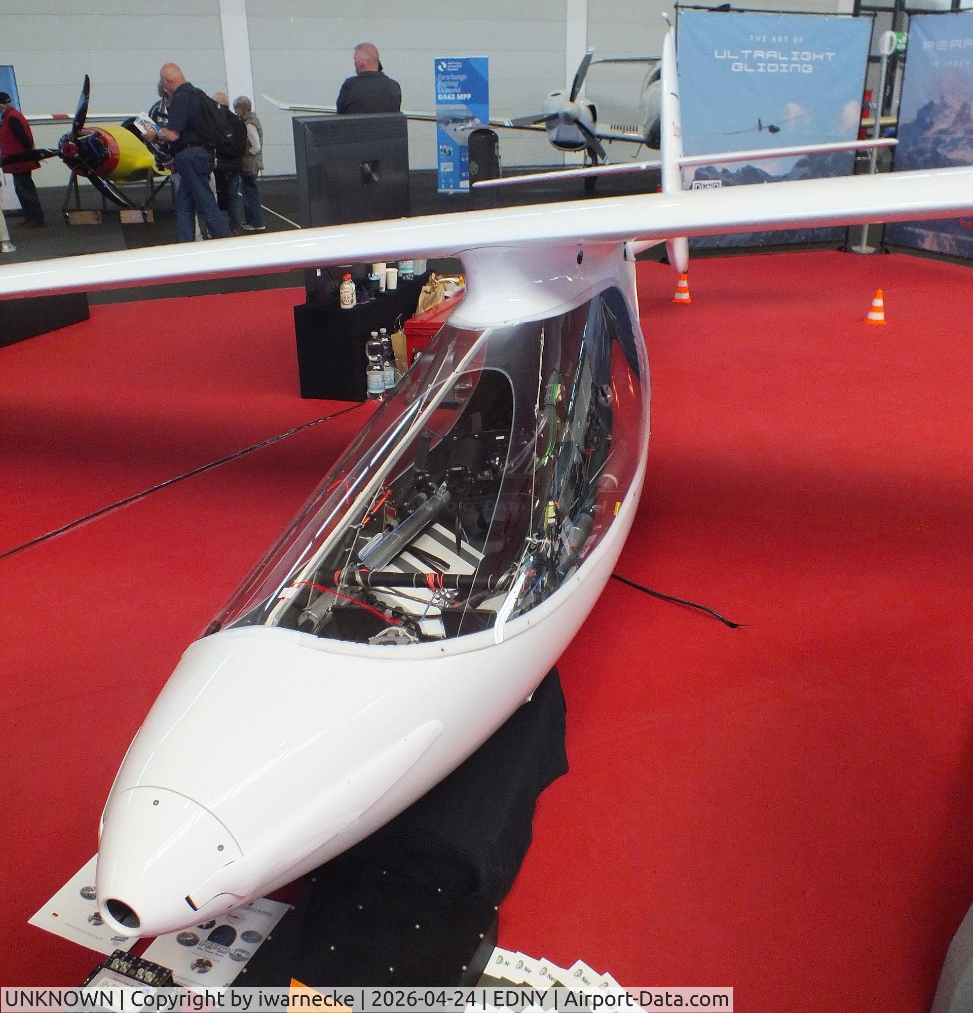 Aircraft UNKNOWN, 2026 1Comet AG 1comet new cabin, c/n not found_1comet NewCabin, 1comet AG 1comet with new 2026 canopy and FES (electric motor) at the AERO 2026, Friedrichshafen, at EDNY, photo by iwarnecke