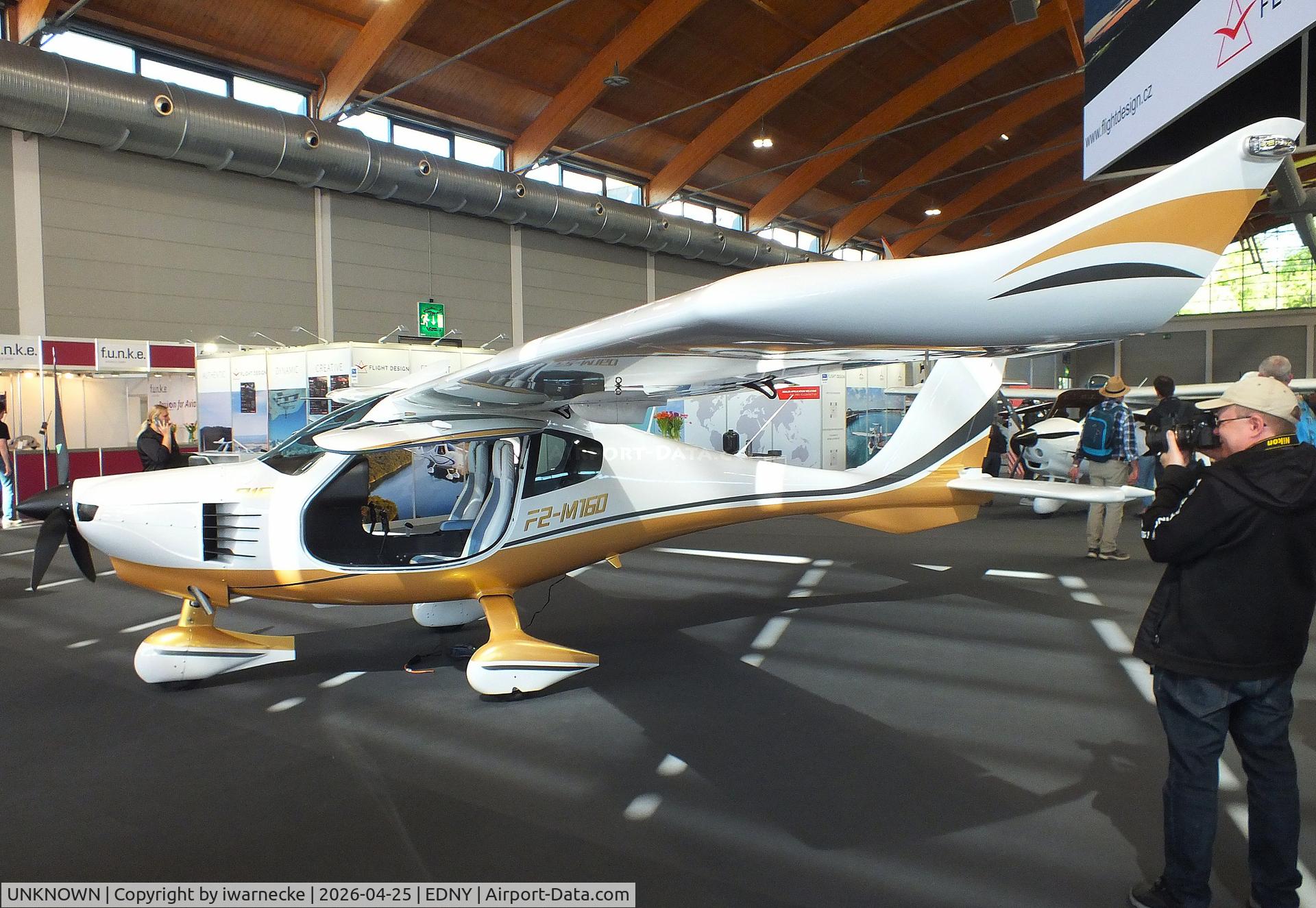 Aircraft UNKNOWN, Flight Design F2-M160, c/n not found_FlightDesign F2-M160, Flight Design F2-M160 at the AERO 2026, Friedrichshafen, at EDNY, photo by iwarnecke