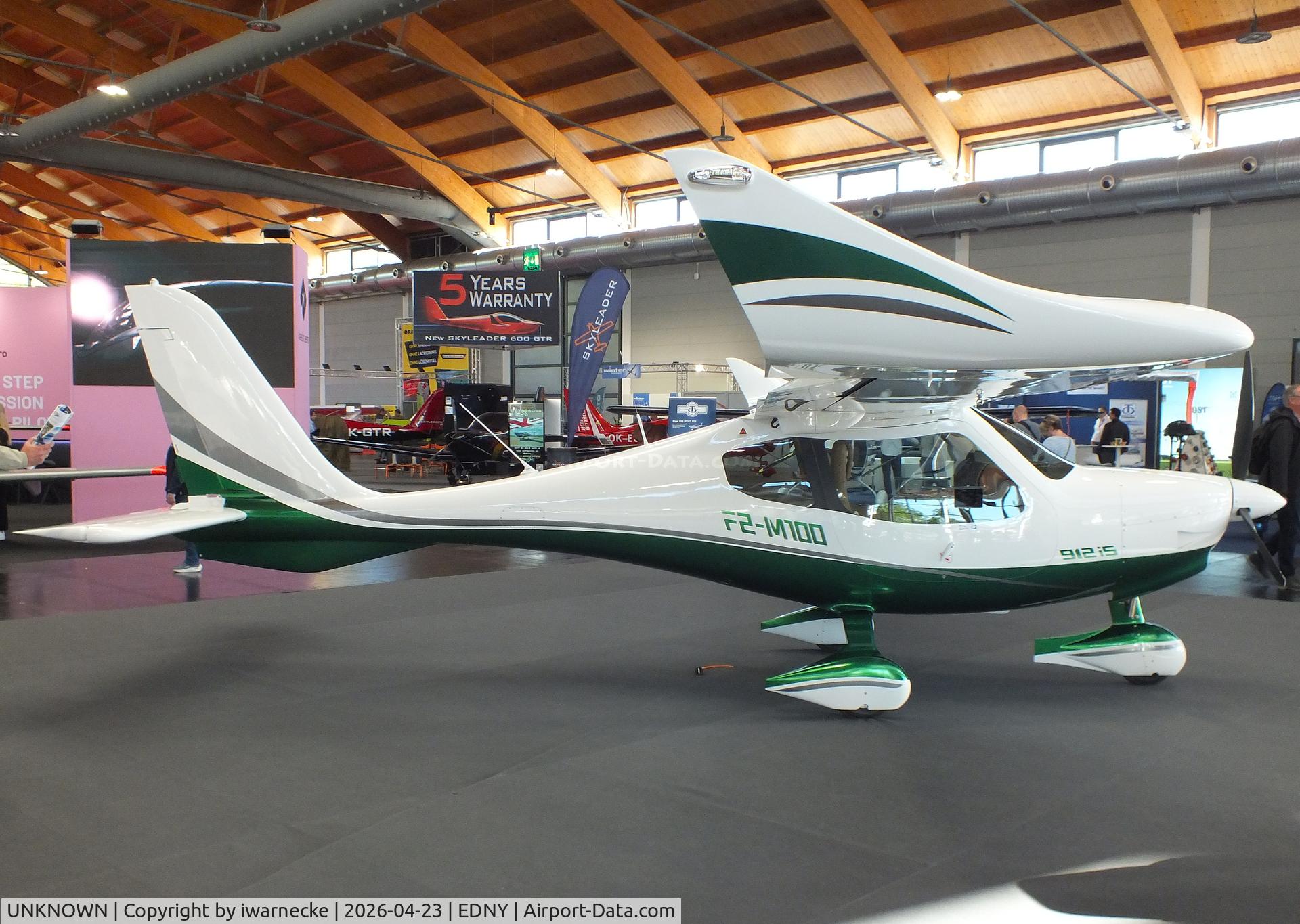 Aircraft UNKNOWN, Flight Design F2-M100, c/n not found_FlightDesign F2-M100, Flight Design F2-M100 at the AERO 2026, Friedrichshafen, at EDNY, photo by iwarnecke