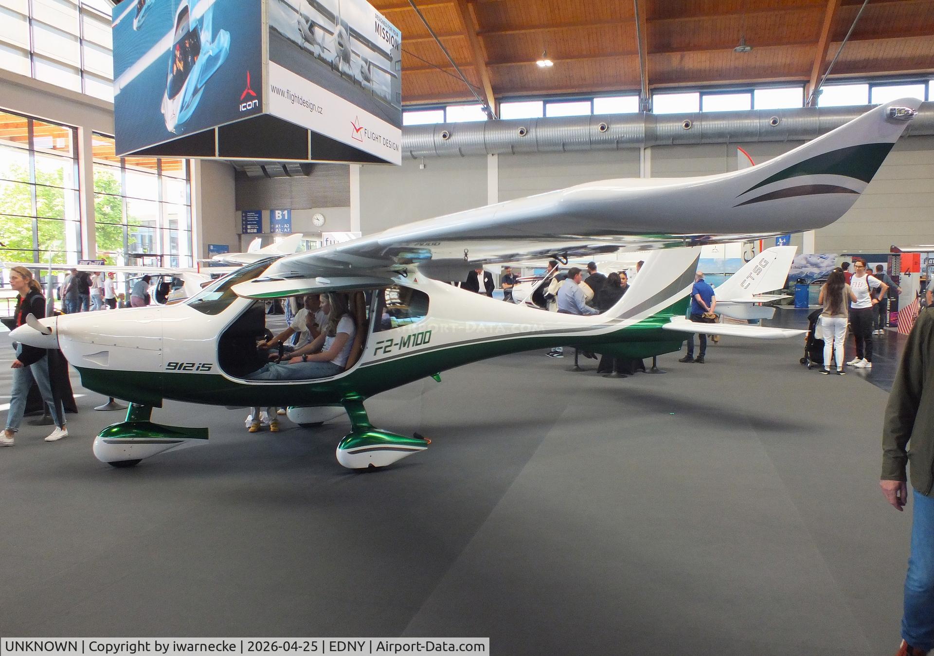 Aircraft UNKNOWN, Flight Design F2-M100, c/n not found_FlightDesign F2-M100, Flight Design F2-M100 at the AERO 2026, Friedrichshafen, at EDNY, photo by iwarnecke