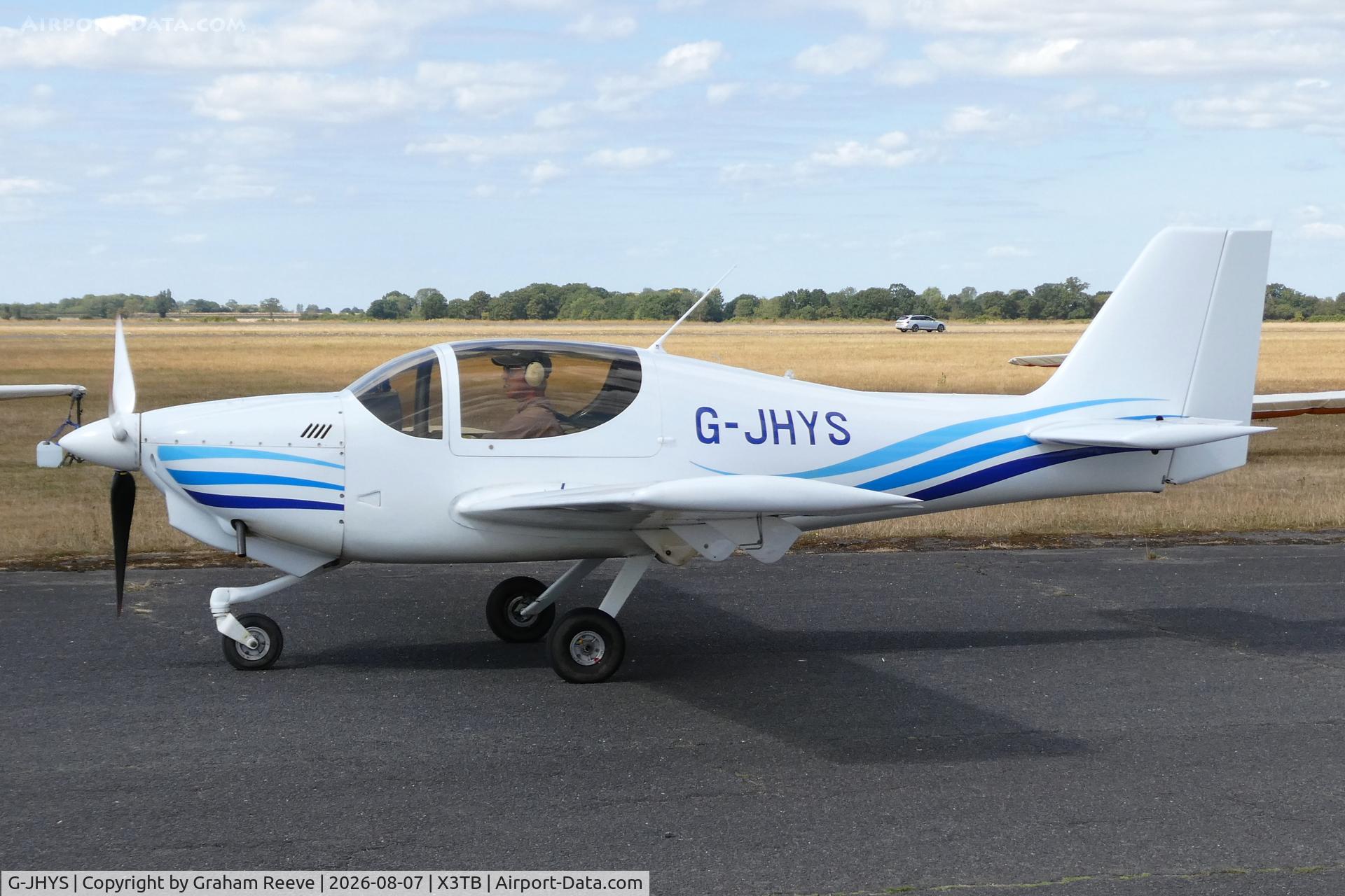 Aircraft G-JHYS, 2001 Europa Tri Gear, c/n PFA 247-13307, Departing from Tibenham., at X3TB, photo by Graham Reeve