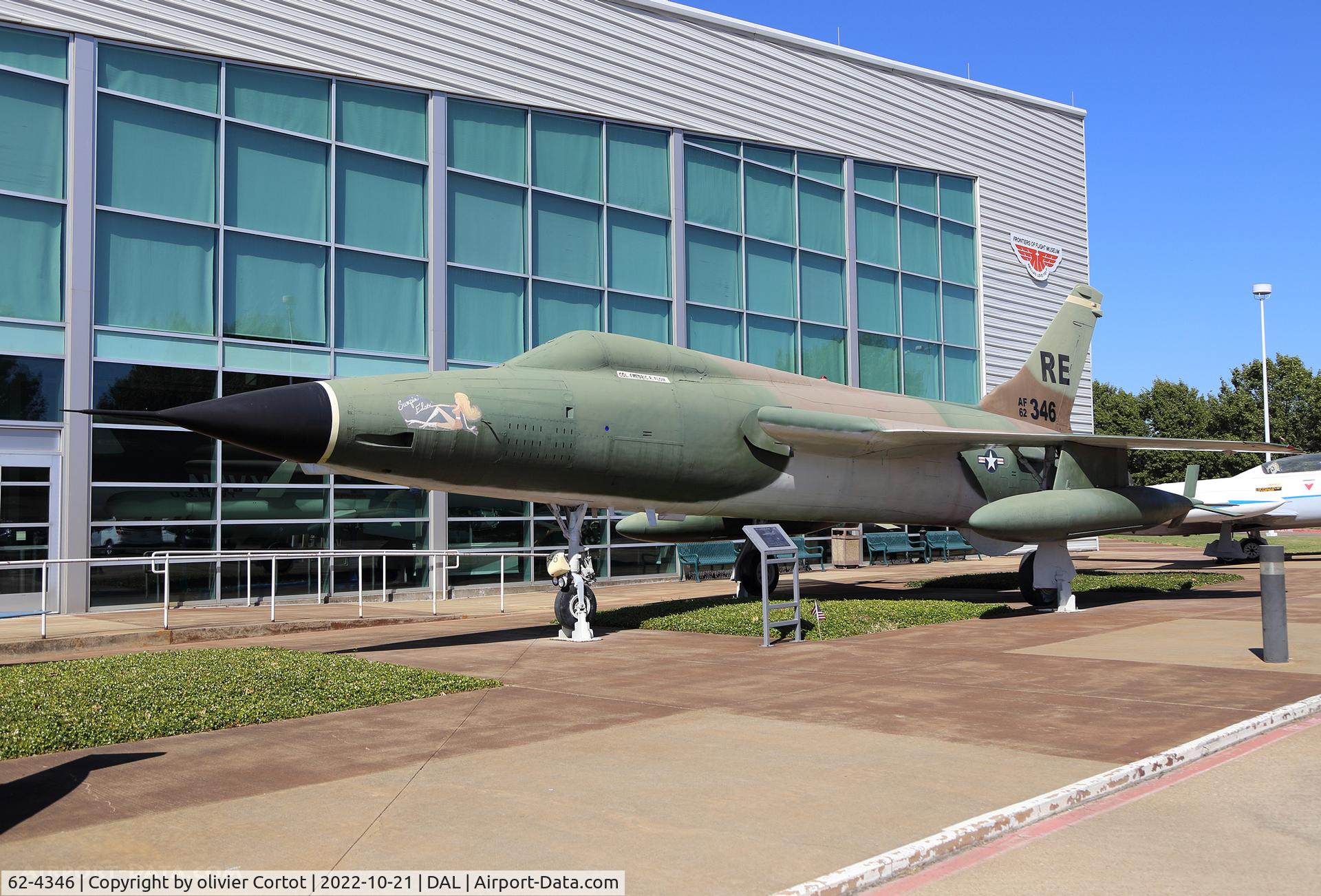 Aircraft 62-4346, 1962 Republic F-105D Thunderchief, c/n D525, 2022, at DAL, photo by olivier Cortot