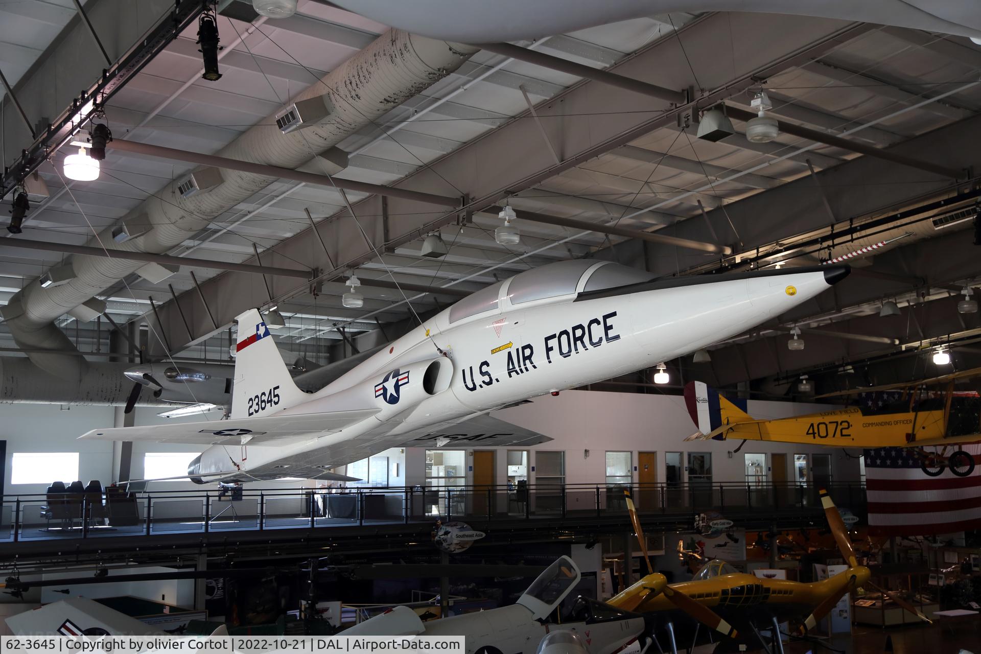 Aircraft 62-3645, 1962 Northrop T-38A Talon, c/n N.5350, 2022, at DAL, photo by olivier Cortot