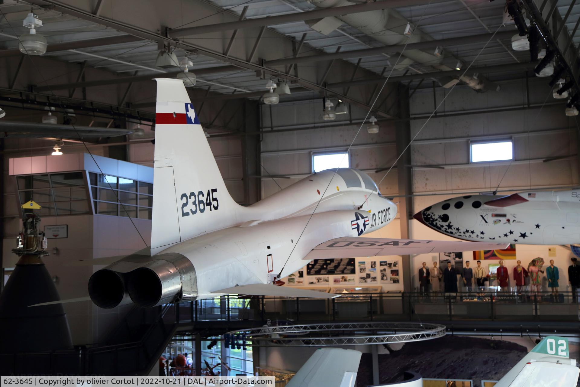 Aircraft 62-3645, 1962 Northrop T-38A Talon, c/n N.5350, 2022, at DAL, photo by olivier Cortot
