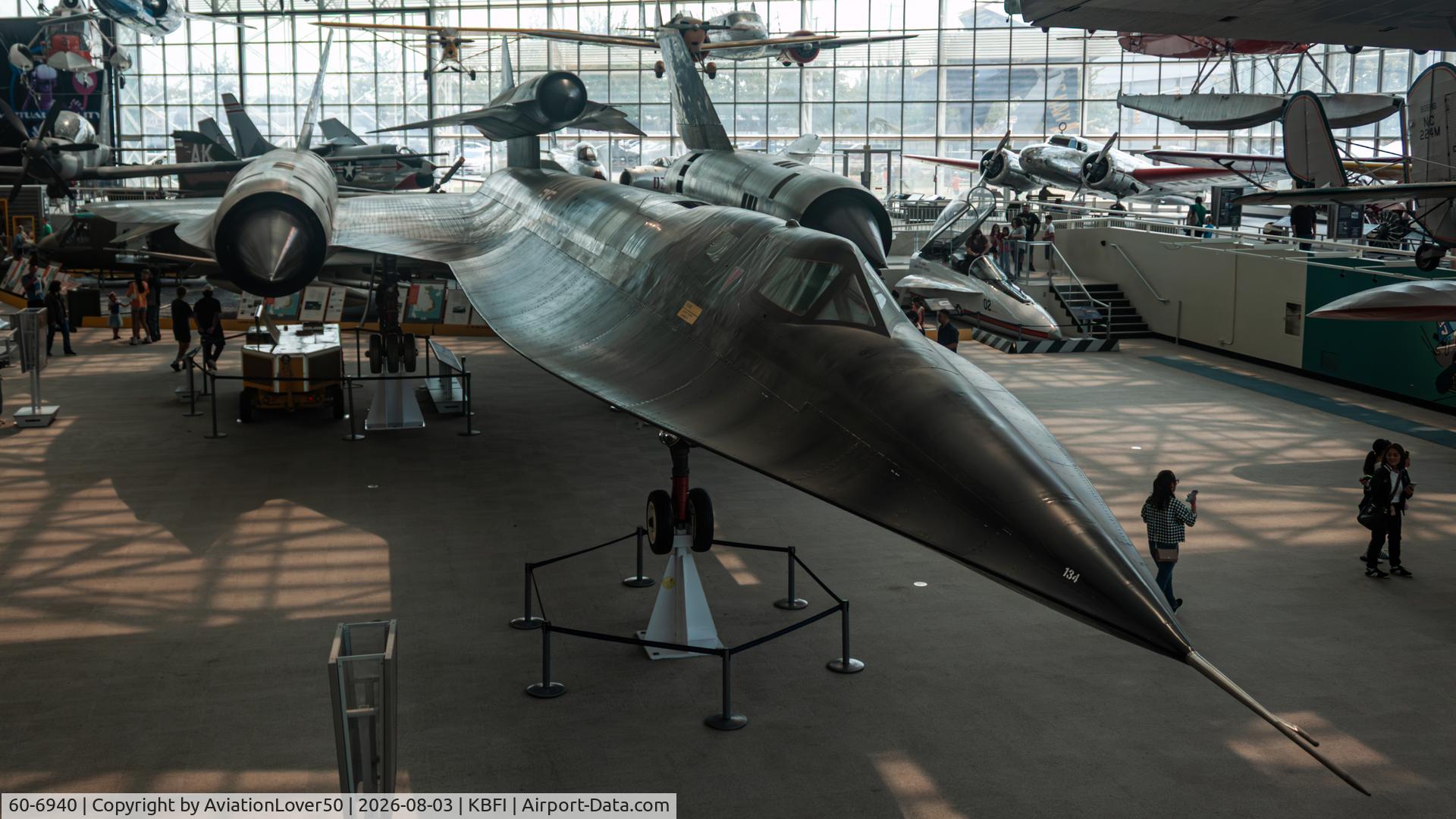 Aircraft 60-6940, 1962 Lockheed A-11 Blackbird, c/n 134, M-21 + D-21, at KBFI, photo by AviationLover50