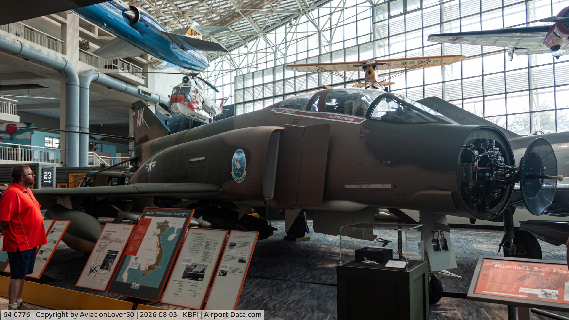Aircraft 64-0776, 1964 McDonnell F-4C-23-MC Phantom II, c/n 1079, F-4C, at KBFI, photo by AviationLover50