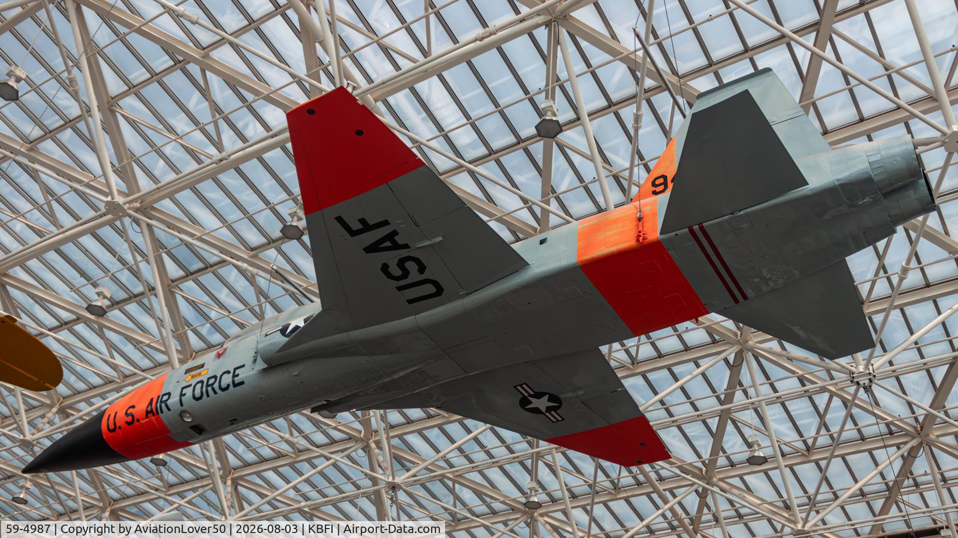 Aircraft 59-4987, 1963 Northrop YF-5A-NO Freedom Fighter, c/n N.6001, YF-5A, at KBFI, photo by AviationLover50