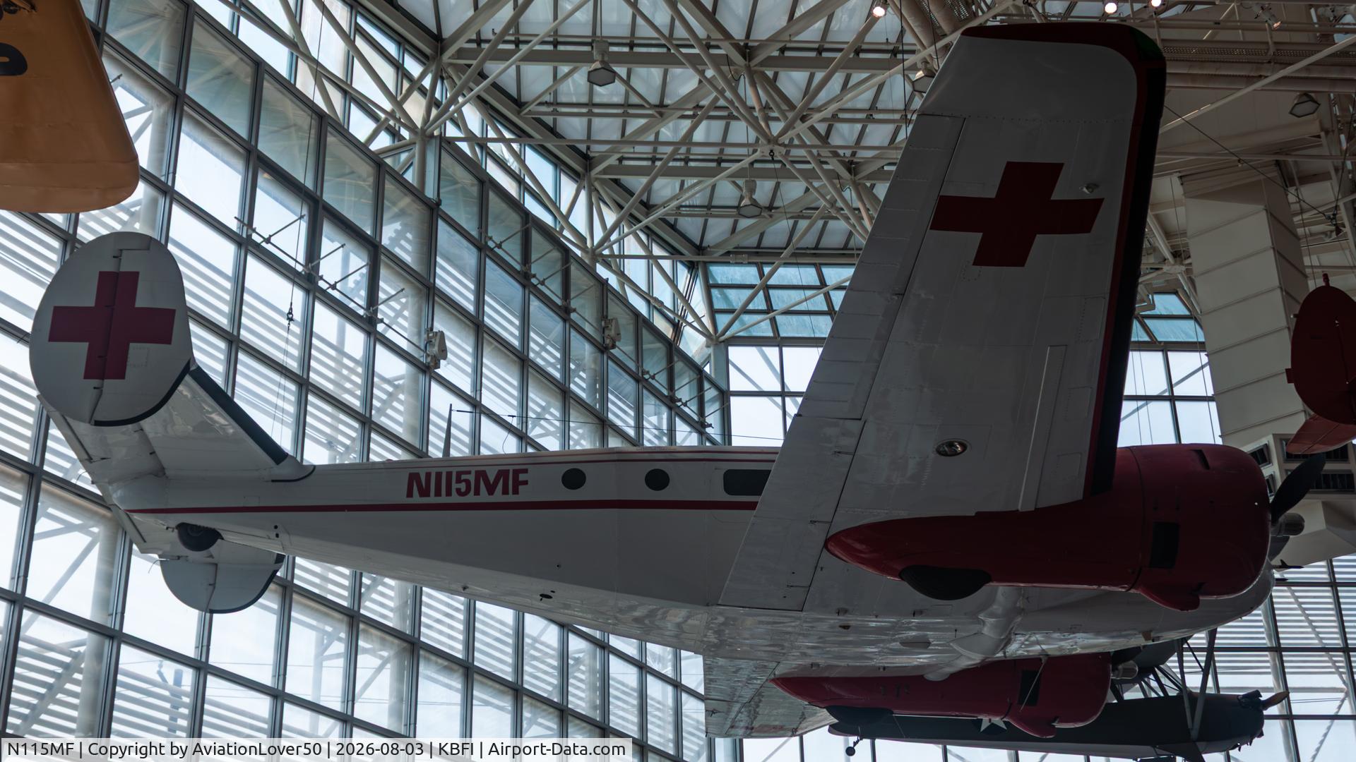 Aircraft N115MF, 1951 Beech C-45H Expeditor, c/n AF-253, C-45H, at KBFI, photo by AviationLover50