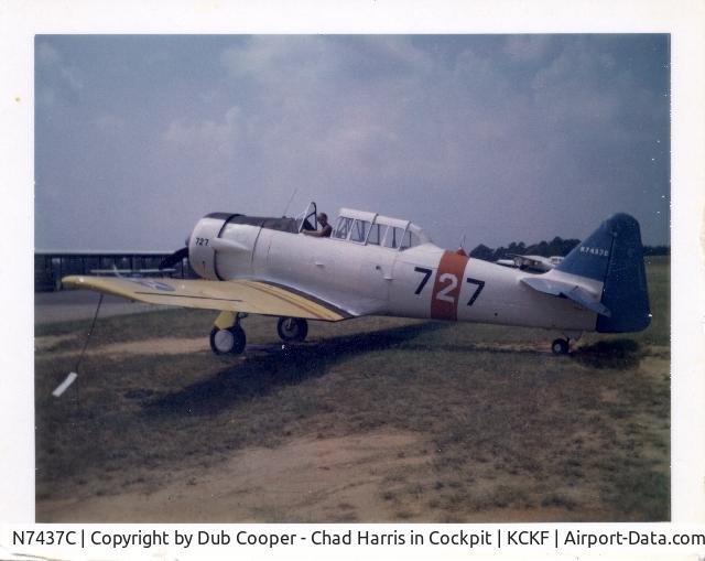 N7437C, North American SNJ-4 Texan C/N 88-13067, SNJ-4 in 1968 or 1969 (Formerly owned by my Great Uncle)