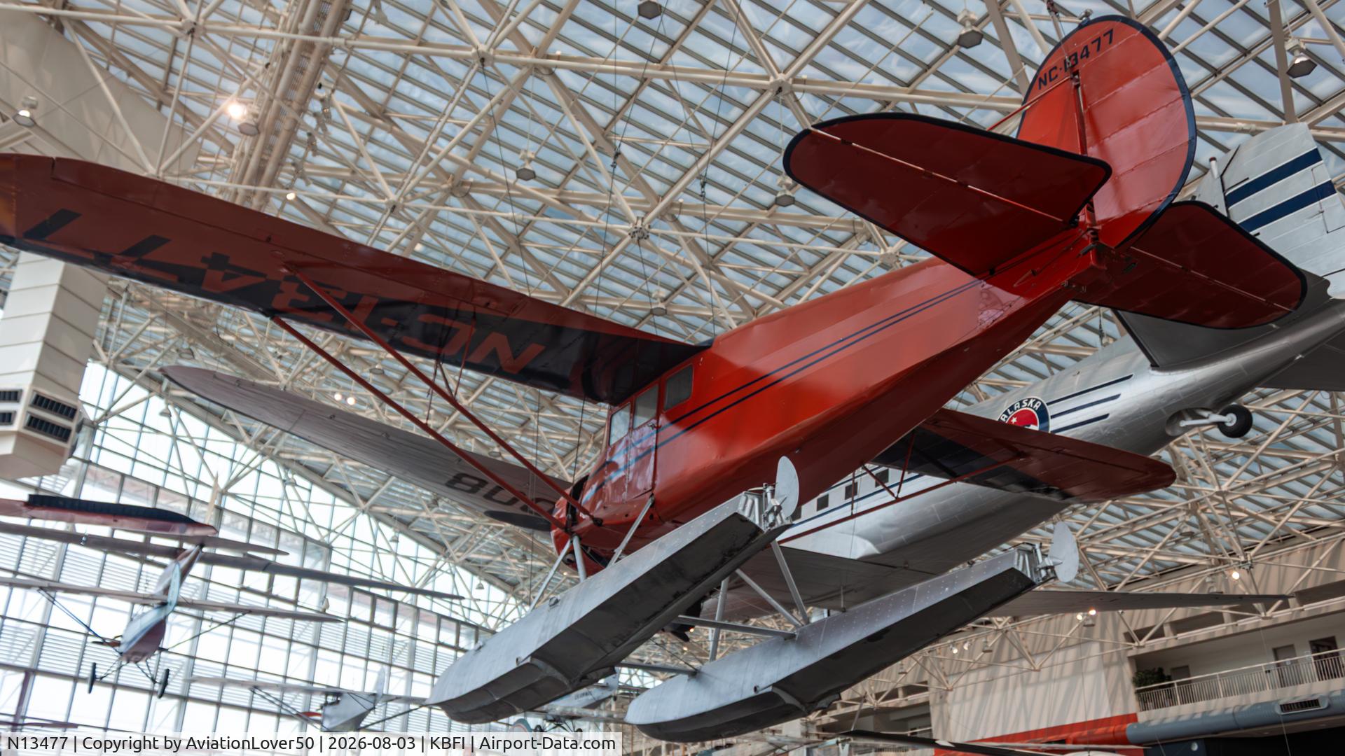 Aircraft N13477, 1933 Stinson JR. SR, c/n 8732, Stinson SR Junior, at KBFI, photo by AviationLover50