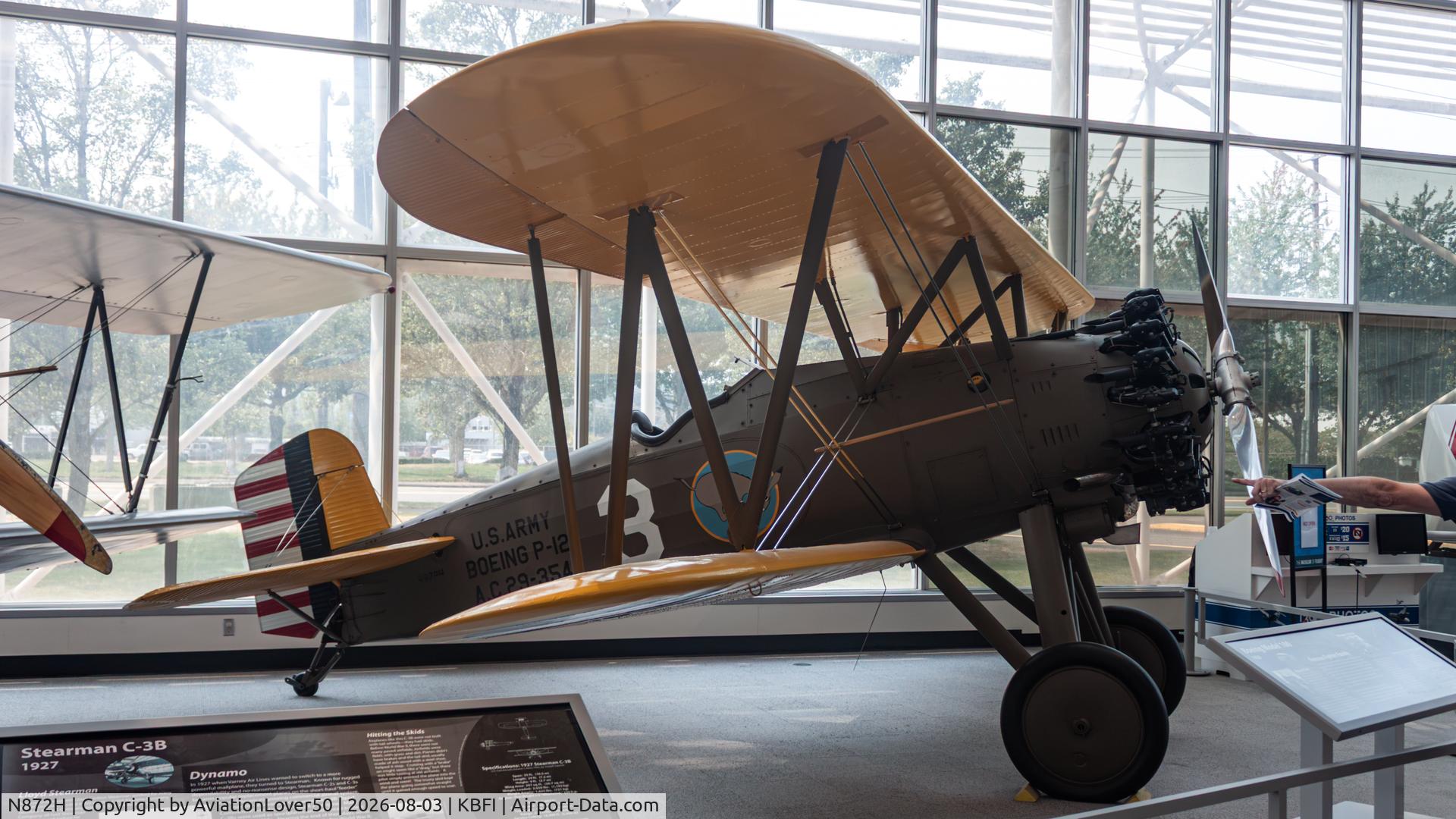 Aircraft N872H, 1929 Boeing 100, c/n 1143, Boeing 100, at KBFI, photo by AviationLover50