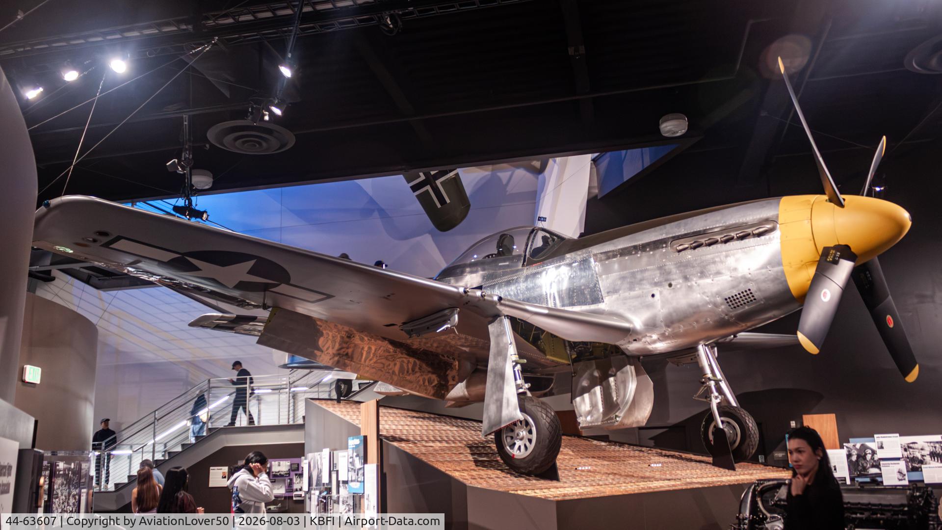Aircraft 44-63607, 1945 North American P-51D Mustang, c/n 122-31333, P-51D, at KBFI, photo by AviationLover50