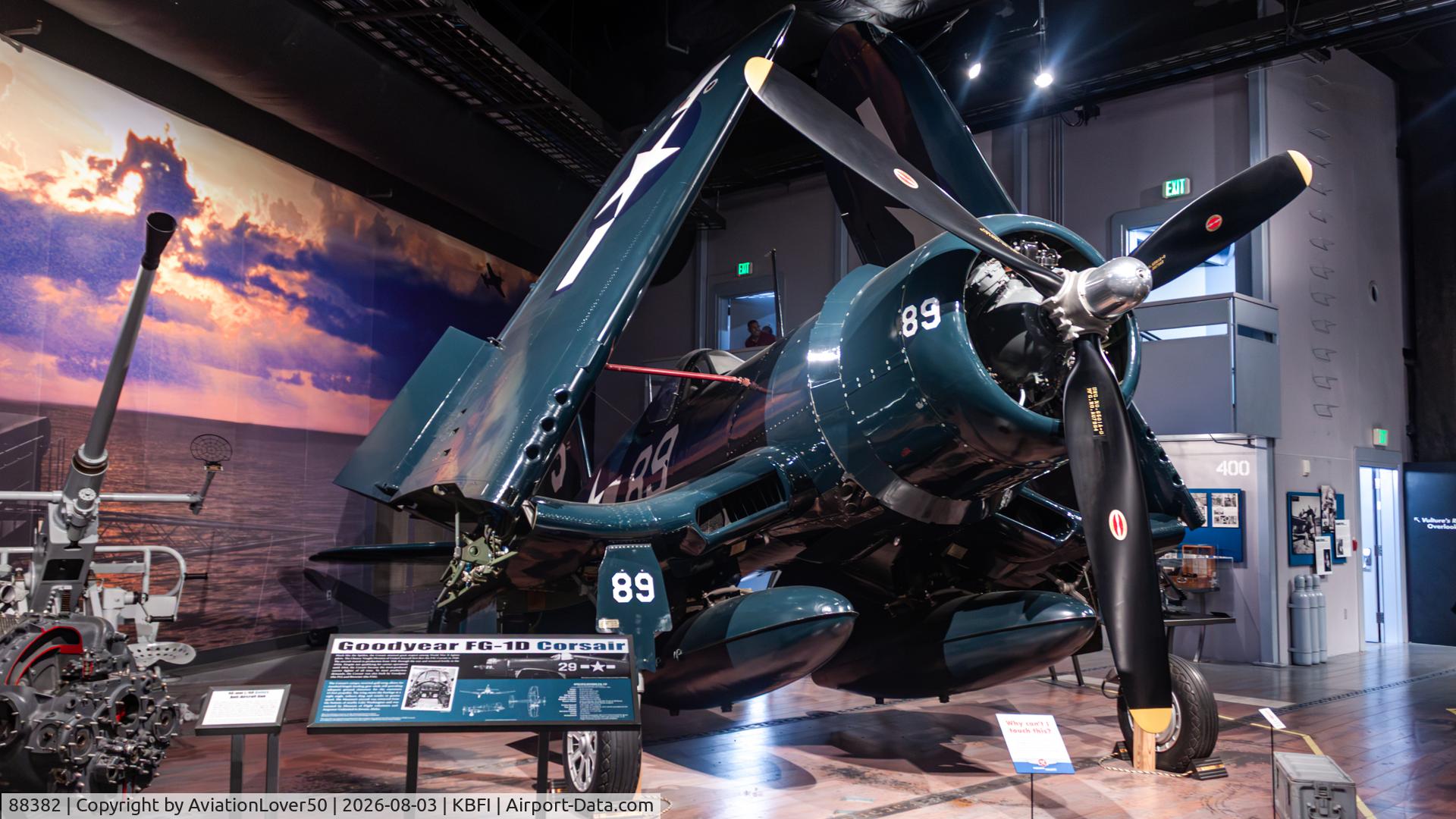 Aircraft 88382, Goodyear FG-1D Corsair, c/n 3196, FG-1D, at KBFI, photo by AviationLover50