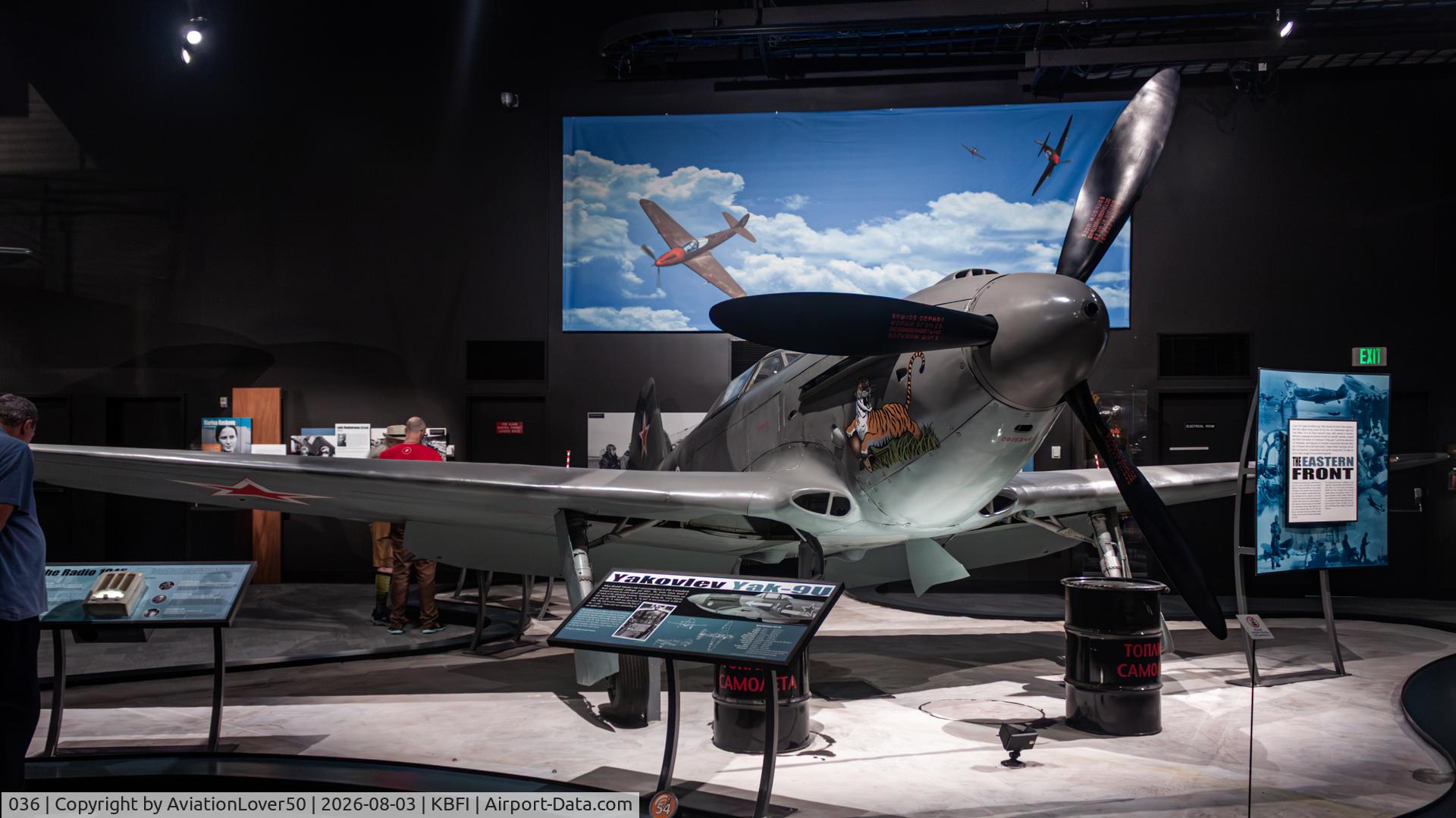 Aircraft 036, 1946 Yakovlev Yak-9U, c/n 0815346, Yak-9, at KBFI, photo by AviationLover50