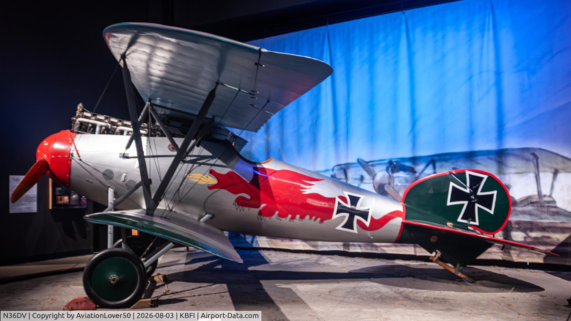 Aircraft N36DV, 1981 Albatros D-Va Replica, c/n 0036, Albatros D-Va replica, at KBFI, photo by AviationLover50
