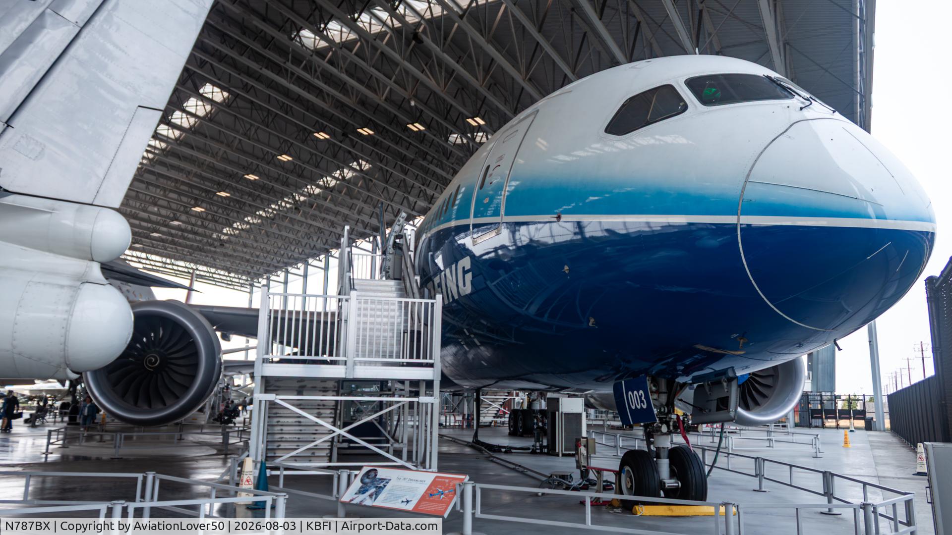 Aircraft N787BX, 2010 Boeing 787-8 Dreamliner, c/n 40692 l/n 3, Boeing 788, at KBFI, photo by AviationLover50