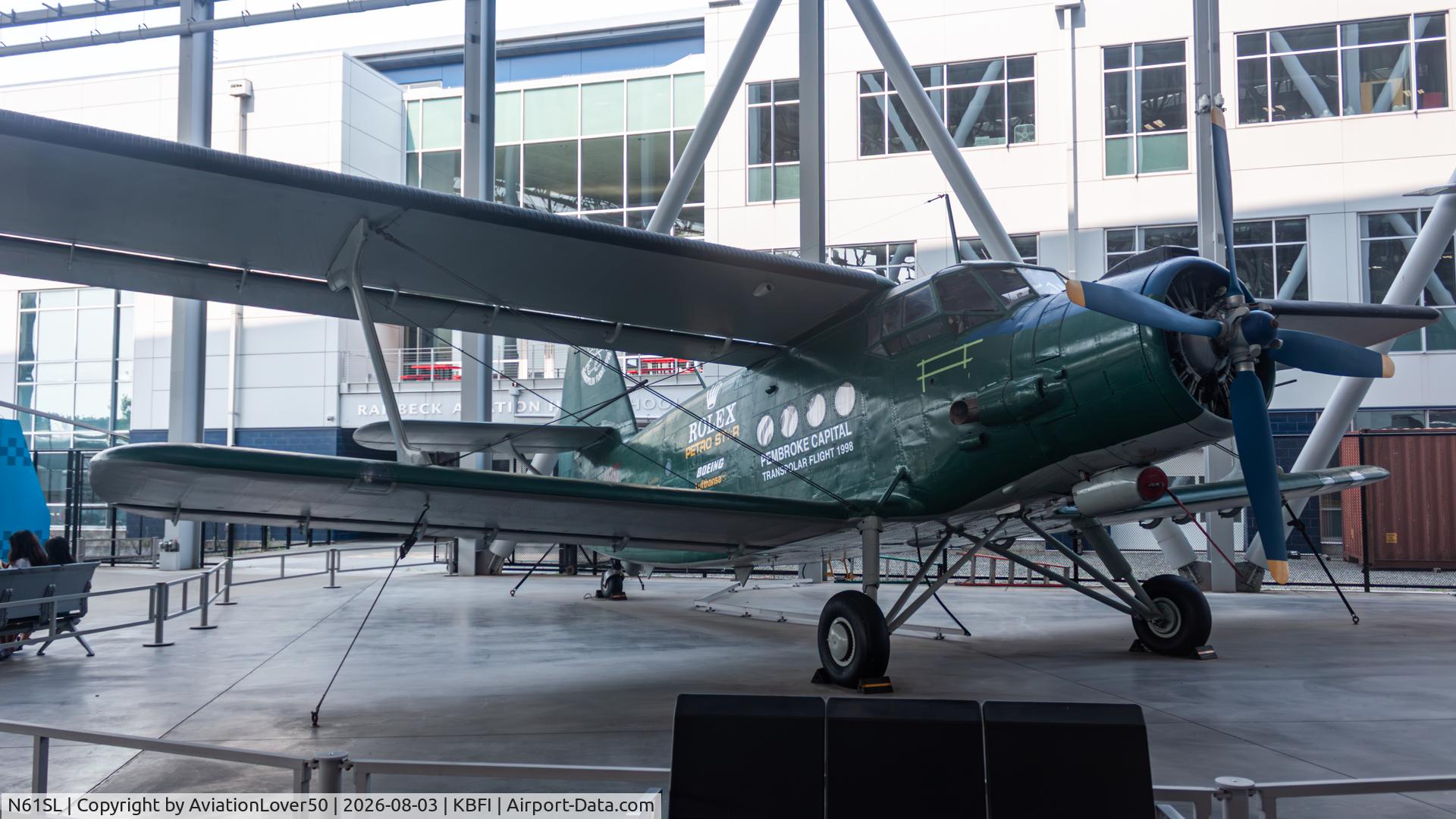 Aircraft N61SL, 1977 Antonov An-2, c/n 1G17527, An-2, at KBFI, photo by AviationLover50