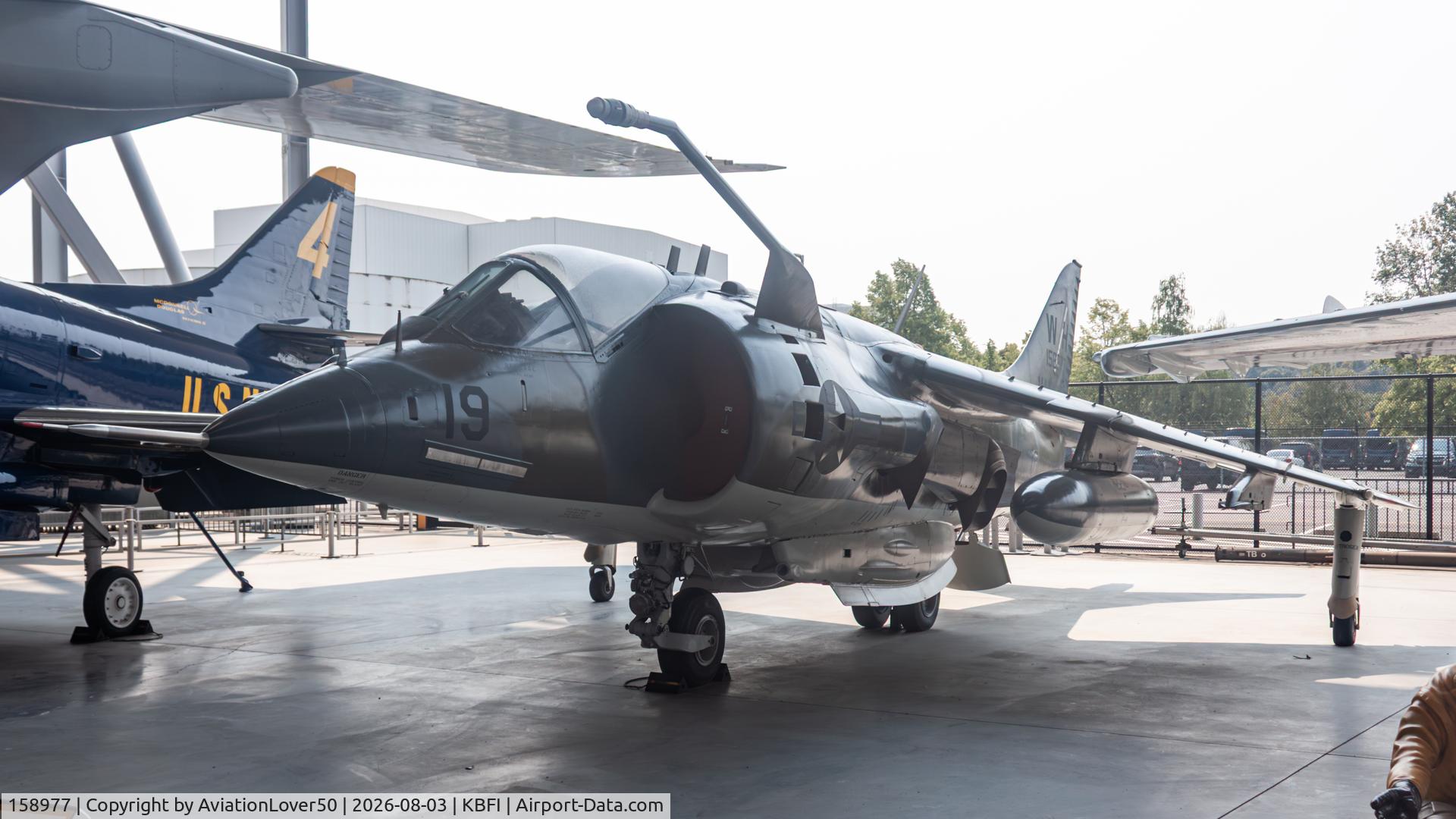 Aircraft 158977, Hawker Siddeley AV-8C Harrier, c/n 712138, AV-8C, at KBFI, photo by AviationLover50