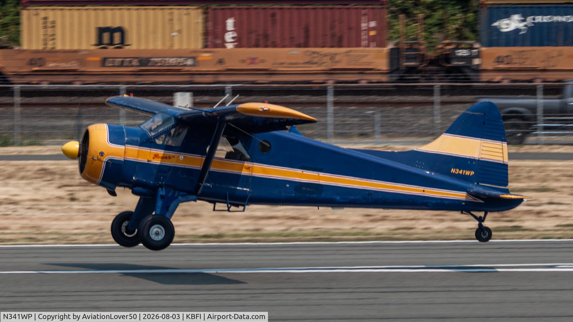 Aircraft N341WP, 1964 De Havilland Canada DHC-2 Beaver Mk.I (L20A), c/n 1582, DHC-2 Beaver, at KBFI, photo by AviationLover50