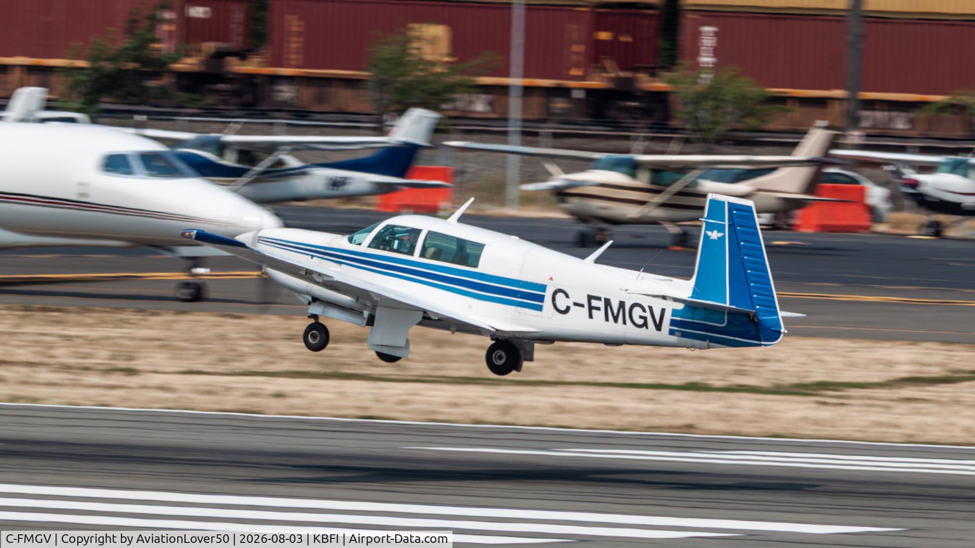 Aircraft C-FMGV, 1981 Mooney M20K, c/n 25-0580, M20K, at KBFI, photo by AviationLover50