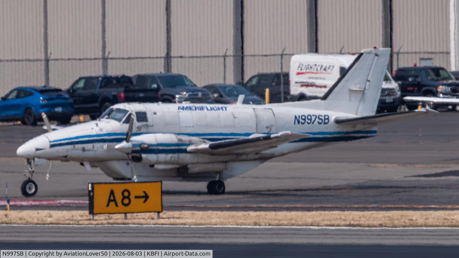Aircraft N997SB, 1982 Beech C99 Airliner, c/n U-192, Ameriflight C99 Airliner, at KBFI, photo by AviationLover50