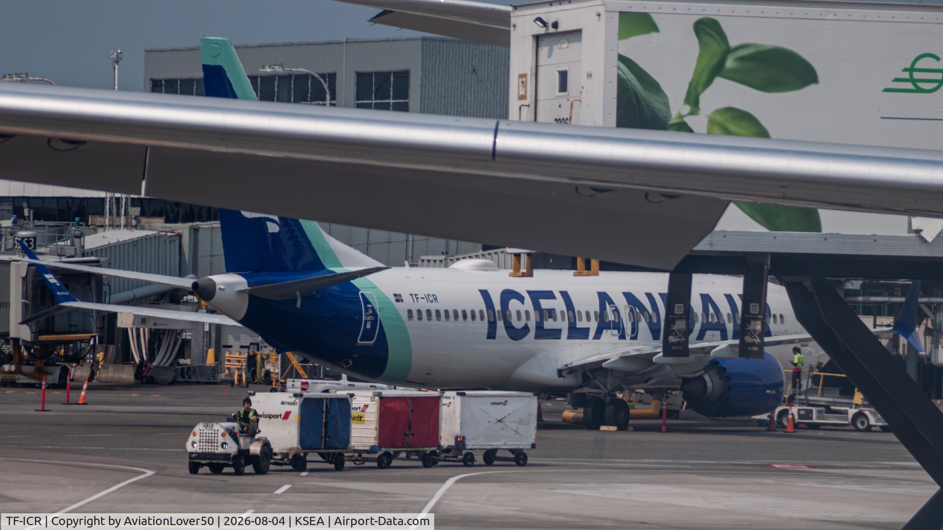 Aircraft TF-ICR, 2021 Boeing 737-8 MAX, c/n 44362, Icelandair MAX 8, at KSEA, photo by AviationLover50