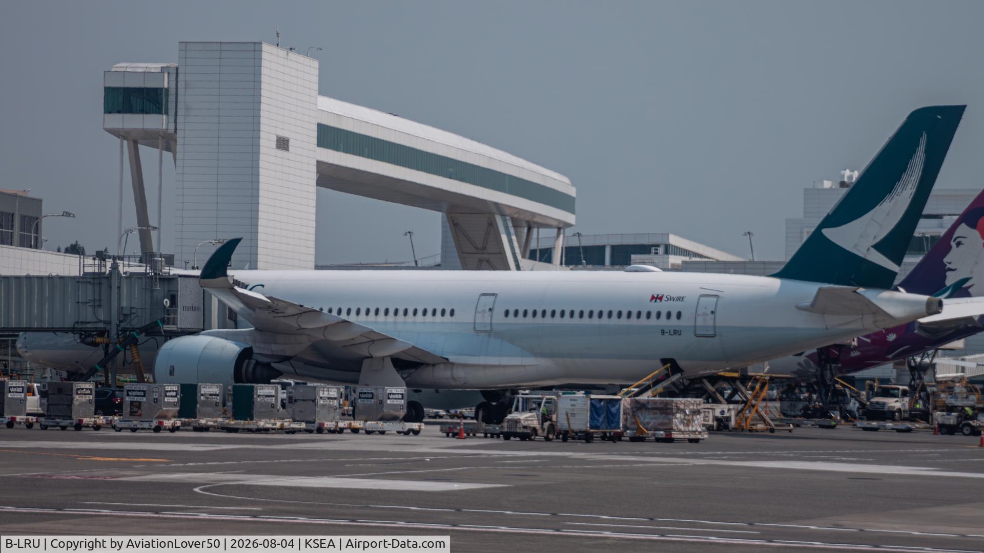 Aircraft B-LRU, 2017 Airbus A350-941, c/n 148, Cathay Pacific A359, at KSEA, photo by AviationLover50