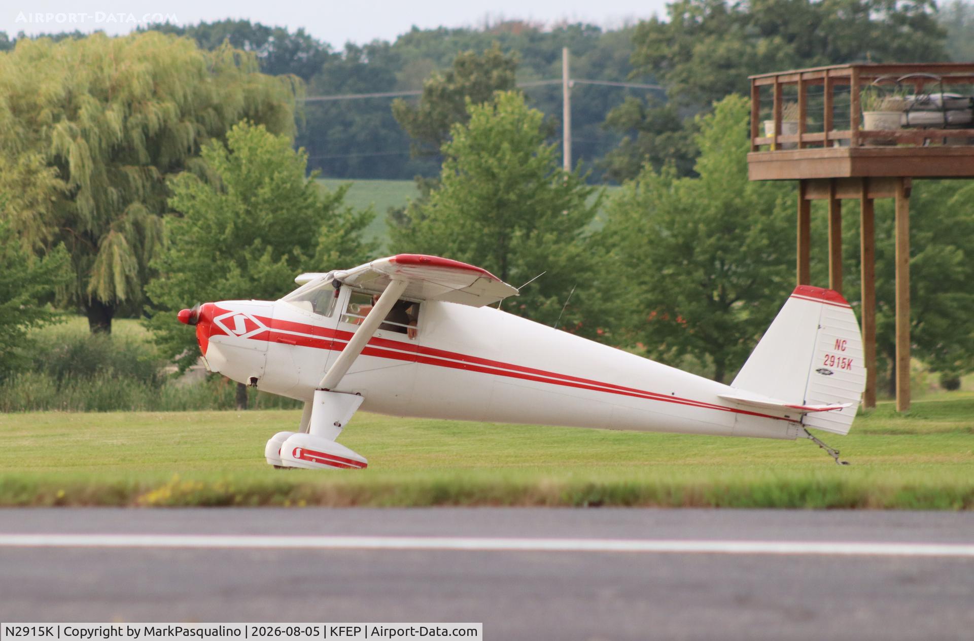 Aircraft N2915K, 1947 Luscombe 8A, c/n 5642, Luscombe 8A, at KFEP, photo by MarkPasqualino