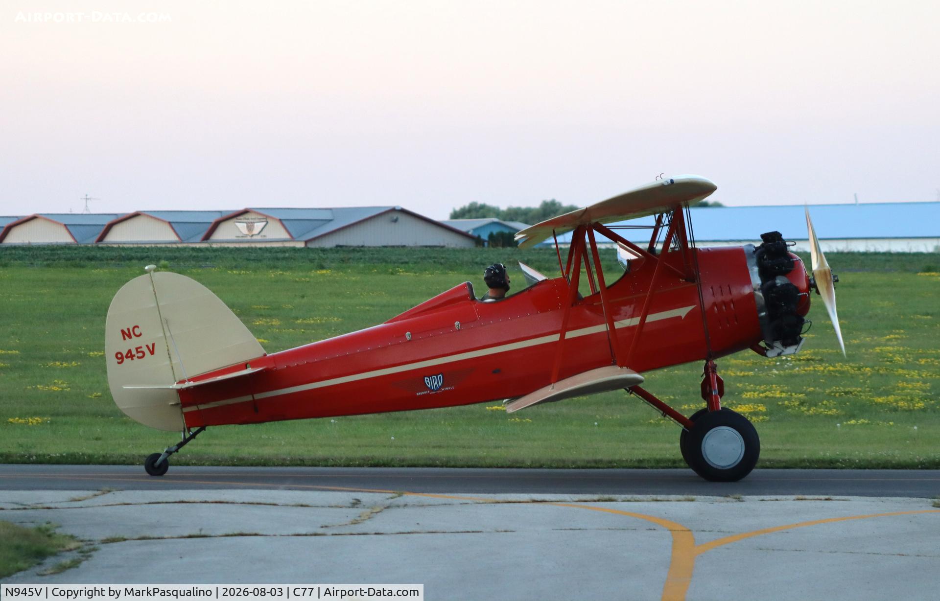 Aircraft N945V, 1929 Bird A, c/n 1046, Bird A, at C77, photo by MarkPasqualino