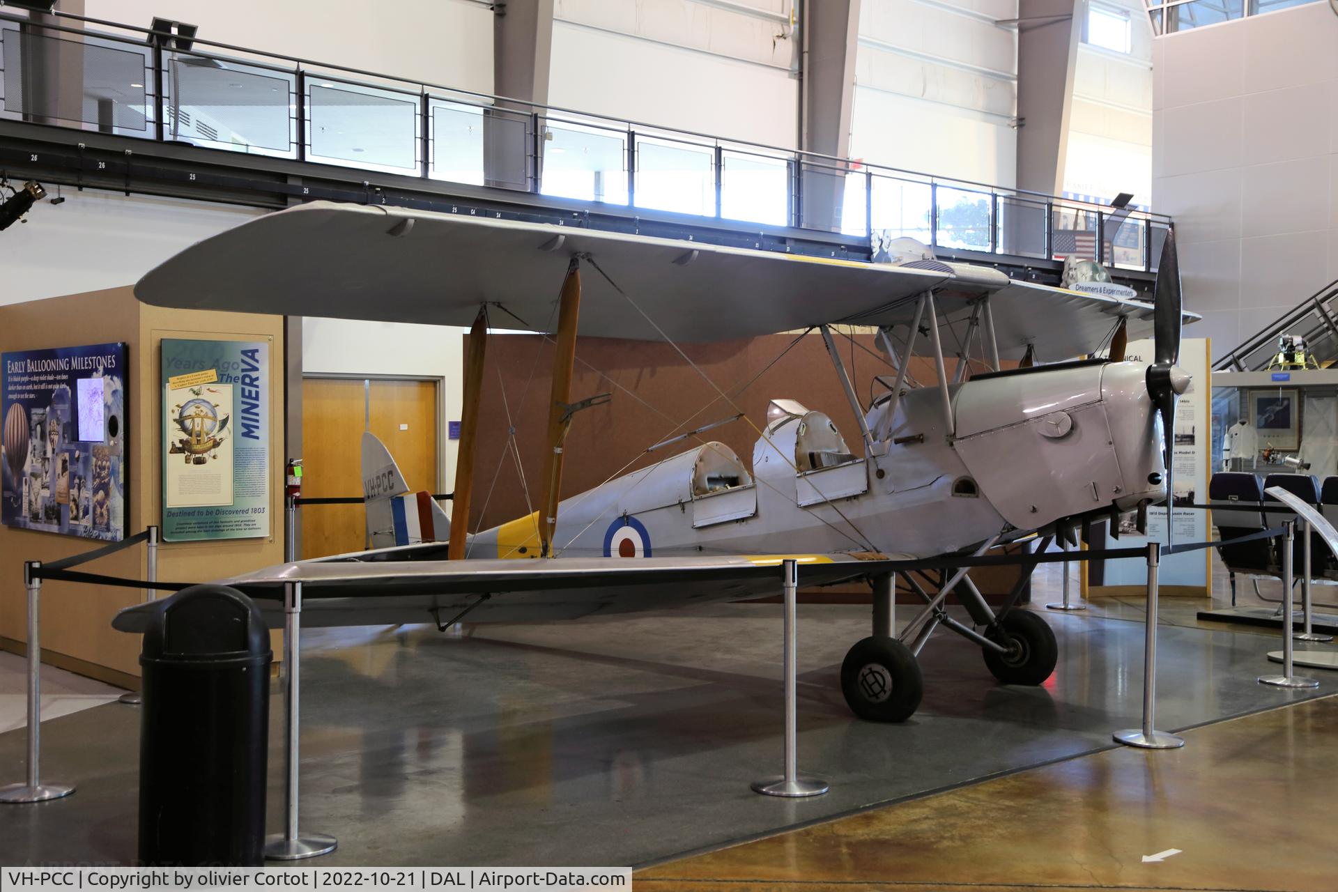 Aircraft VH-PCC, De Havilland DH-82A Tiger Moth II, c/n 85605, 2022, at DAL, photo by olivier Cortot