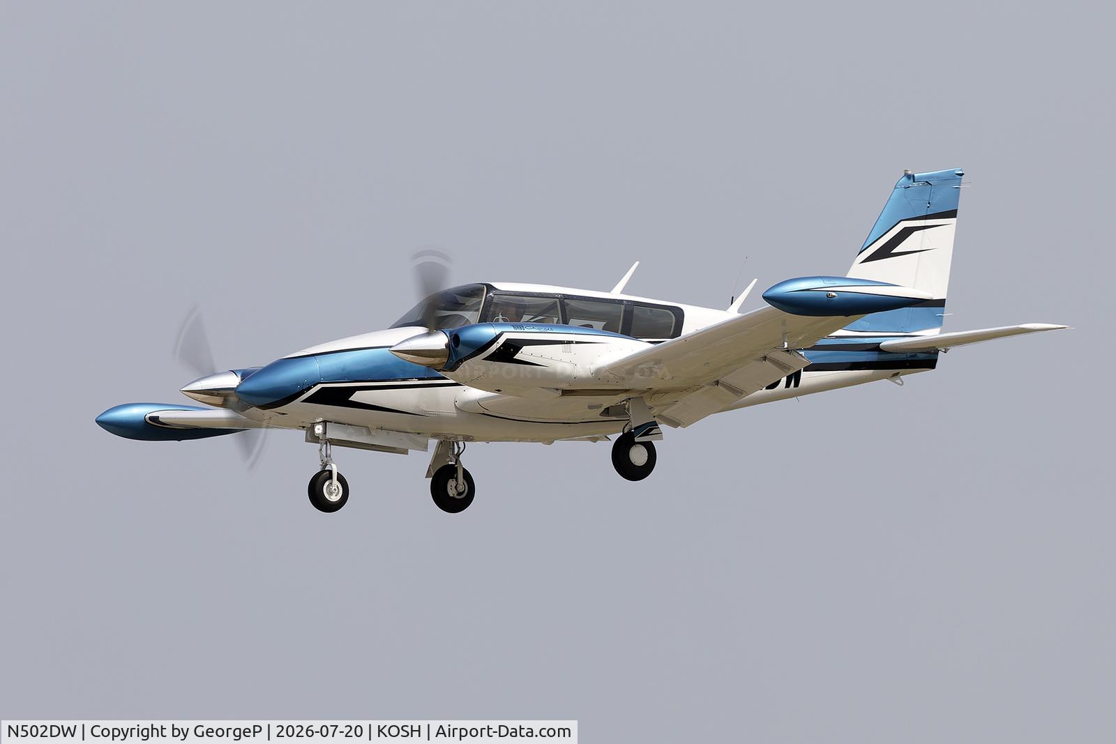 Aircraft N502DW, 1971 Piper PA-39, c/n 39-124, Airventure 2026., at KOSH, photo by GeorgeP