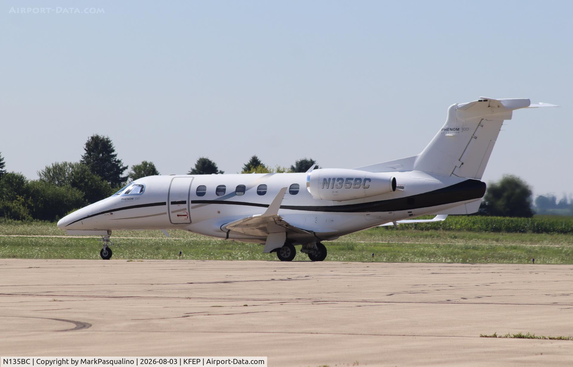 Aircraft N135BC, 2010 Embraer EMB-505 Phenom 300, c/n 50500017, Embraer EMB-505 Phenom 300, at KFEP, photo by MarkPasqualino