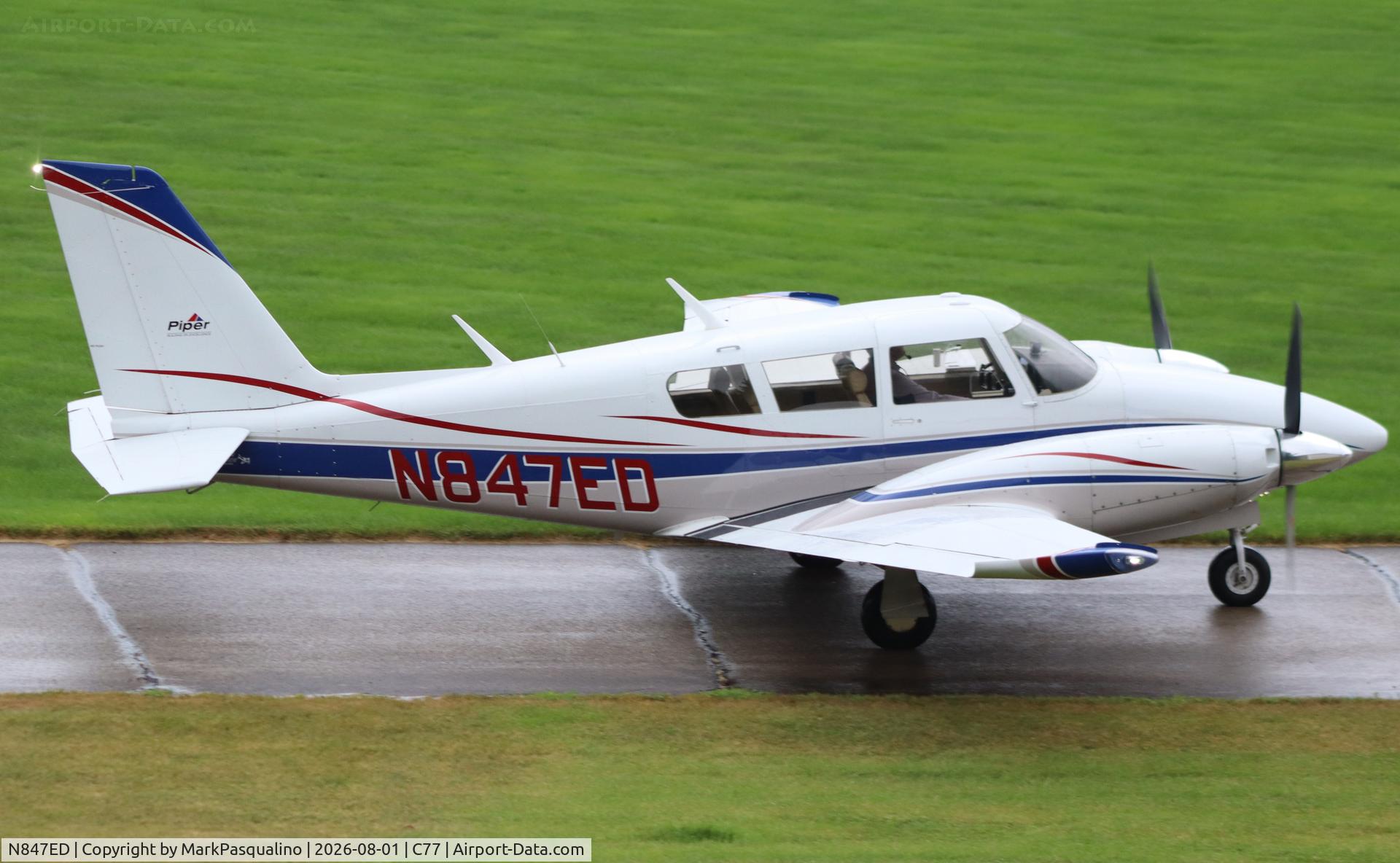 Aircraft N847ED, 1968 Piper PA-30 Twin Comanche, c/n 30-1692, Piper PA-30, at C77, photo by MarkPasqualino