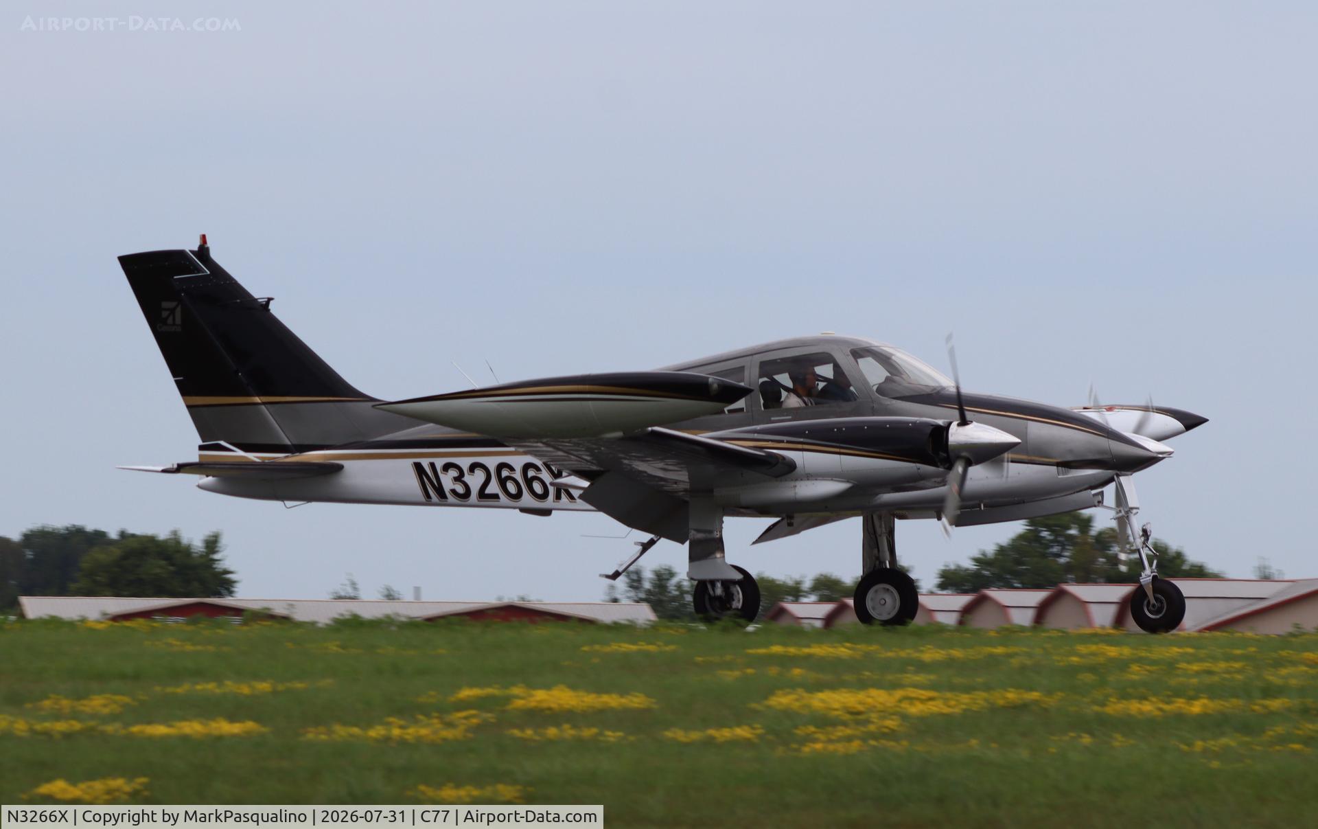 Aircraft N3266X, 1967 Cessna 310L, c/n 310L-0116, Cessna 310L, at C77, photo by MarkPasqualino