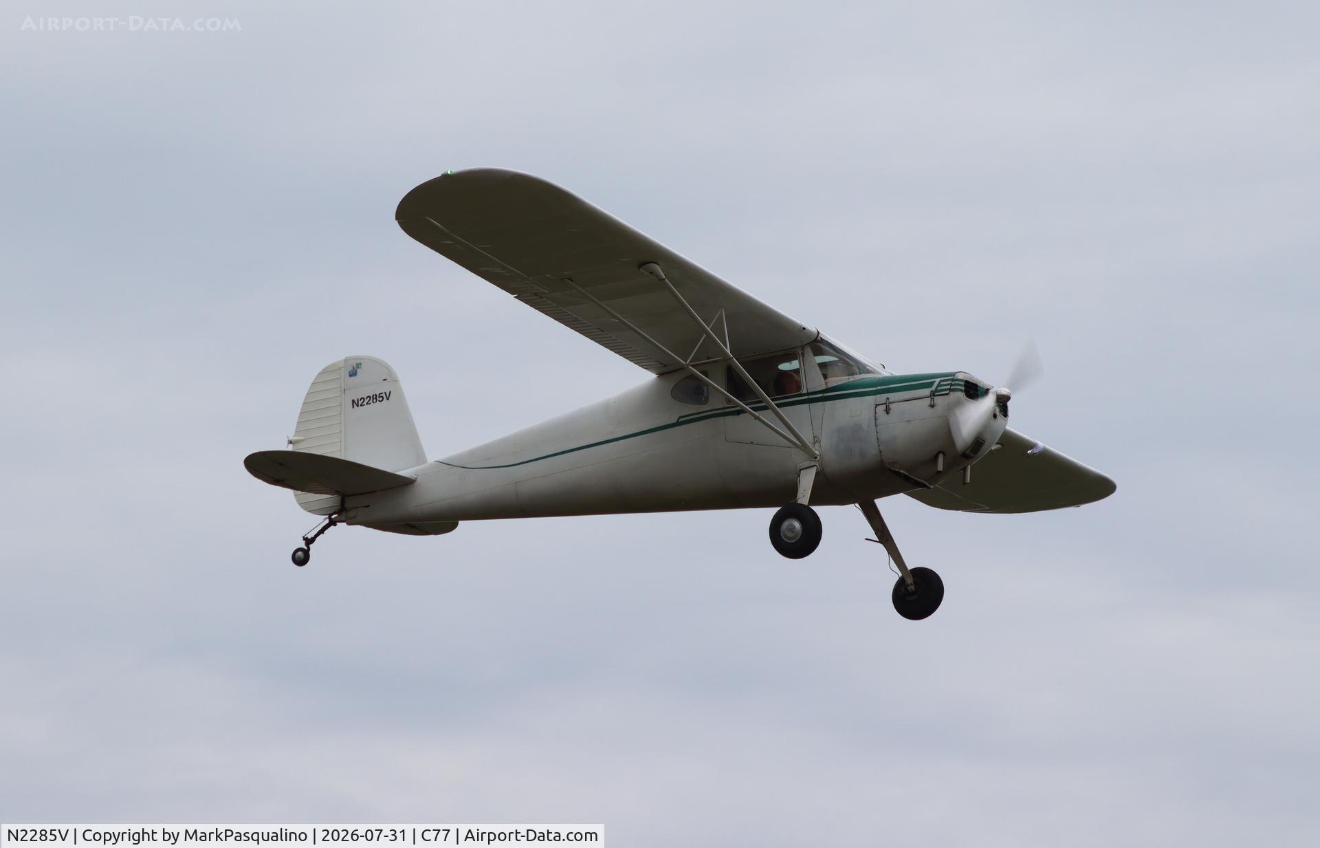Aircraft N2285V, 1948 Cessna 140, c/n 14515, Cessna 140, at C77, photo by MarkPasqualino
