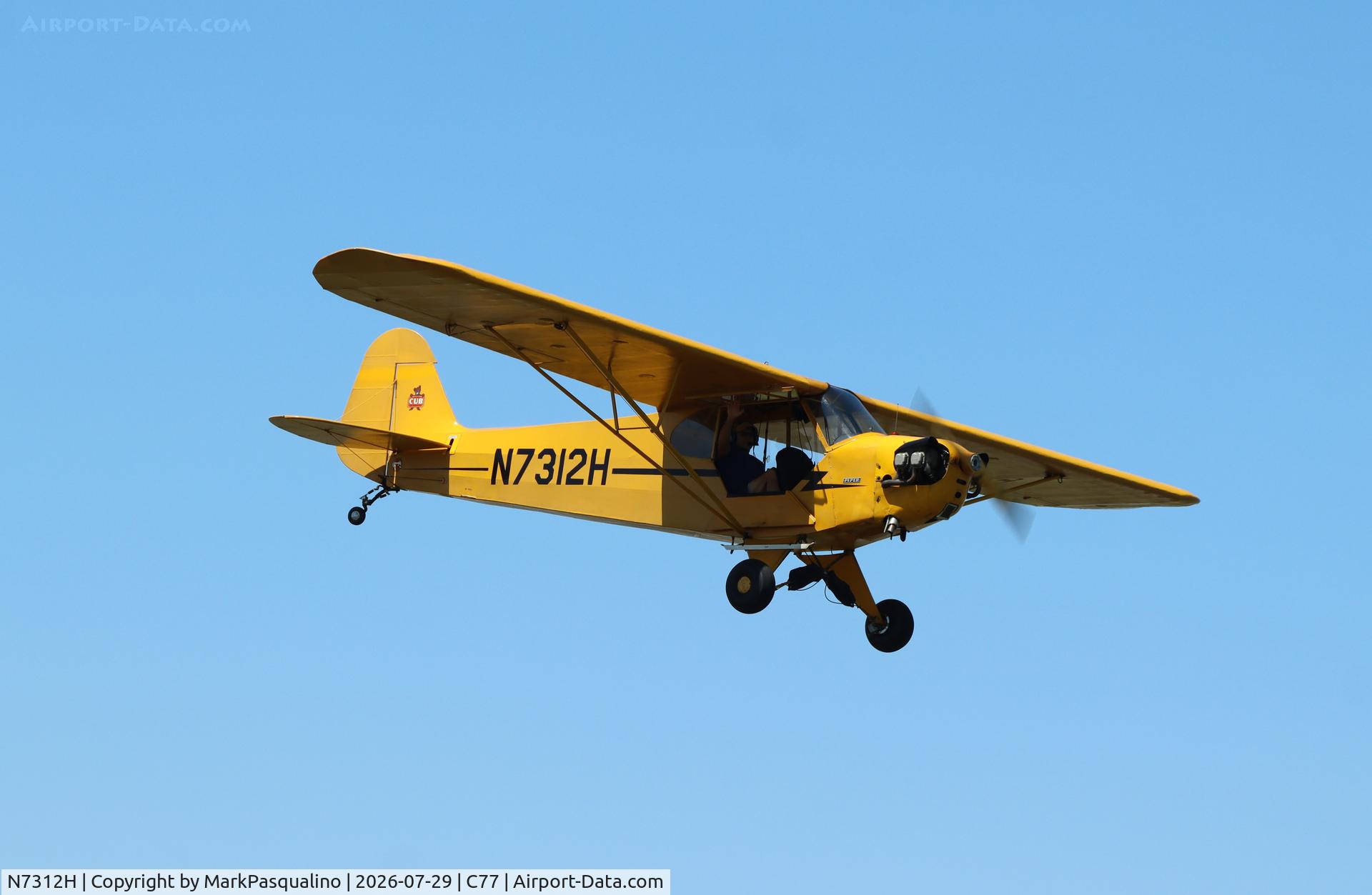 Aircraft N7312H, 1946 Piper J3C-65 Cub, c/n 20570, Piper J3C-65, at C77, photo by MarkPasqualino