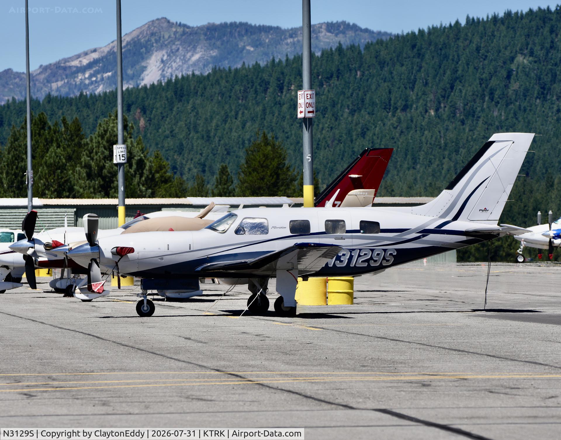 Aircraft N3129S, 2006 Piper PA-46-500TP Meridian, c/n 4697256, Truckee Tahoe airport in California 2026, at KTRK, photo by ClaytonEddy